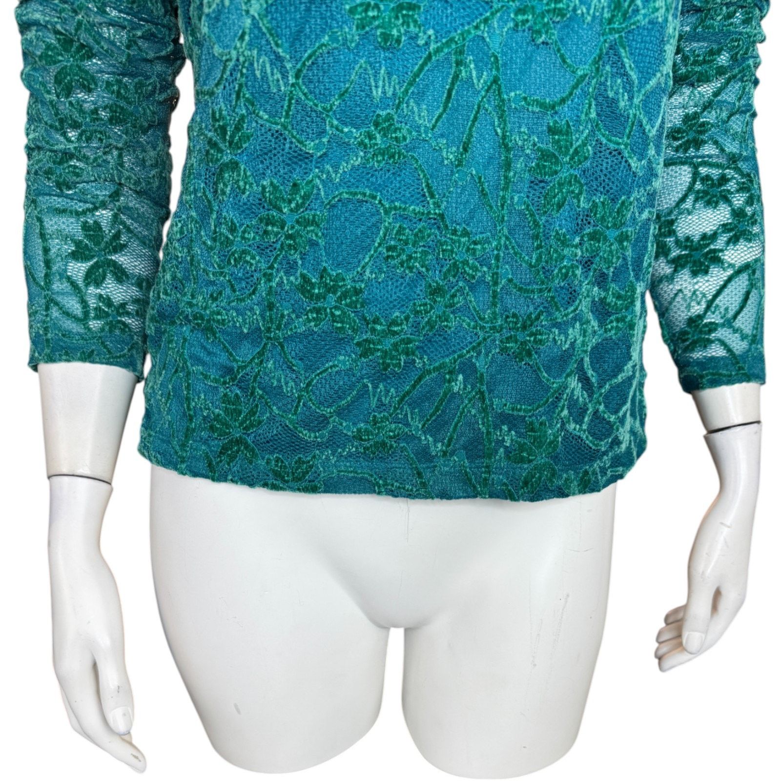 Other G Giuliana Teal Lace Cami Tank Top Adjustable Straps XS Size XS / US 0-2 / IT 36-38 - 10 Thumbnail