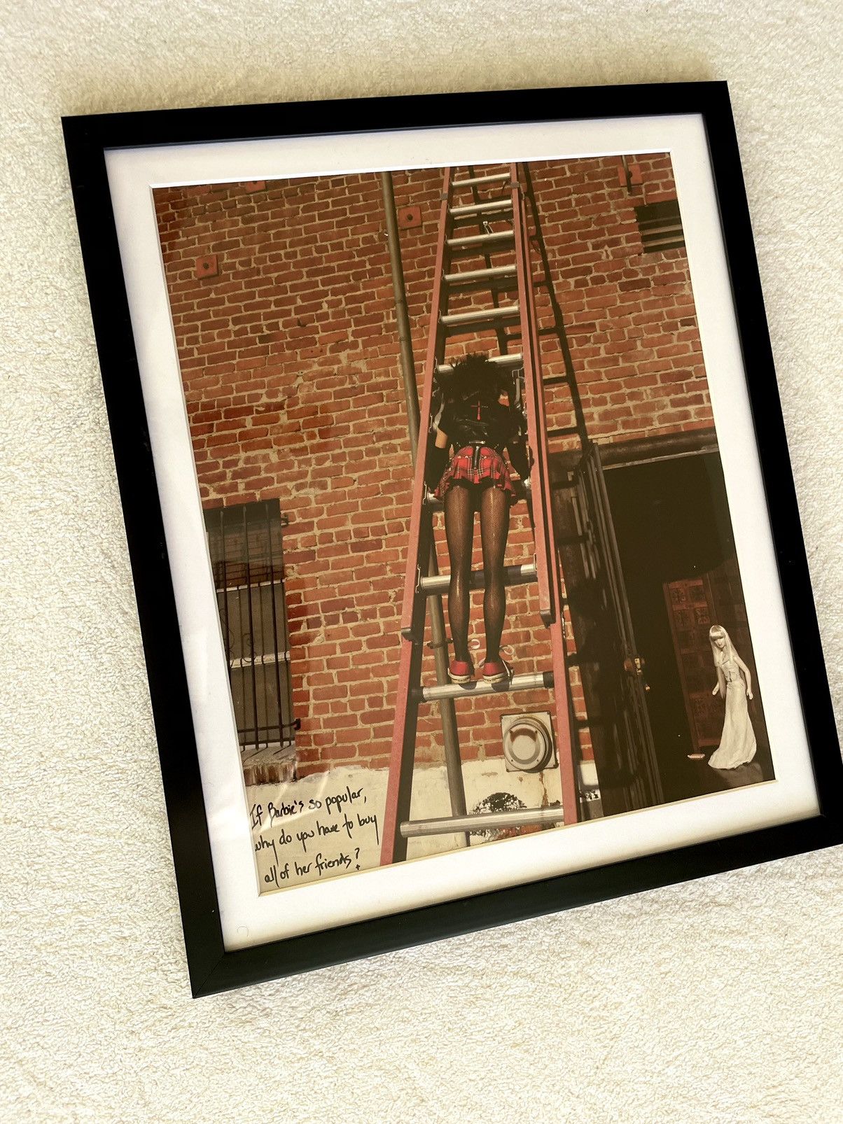 Chrome Hearts Chrome Hearts Barbie on ladder photo 9x11 Framed poster Size ONE SIZE - 2 Thumbnail
