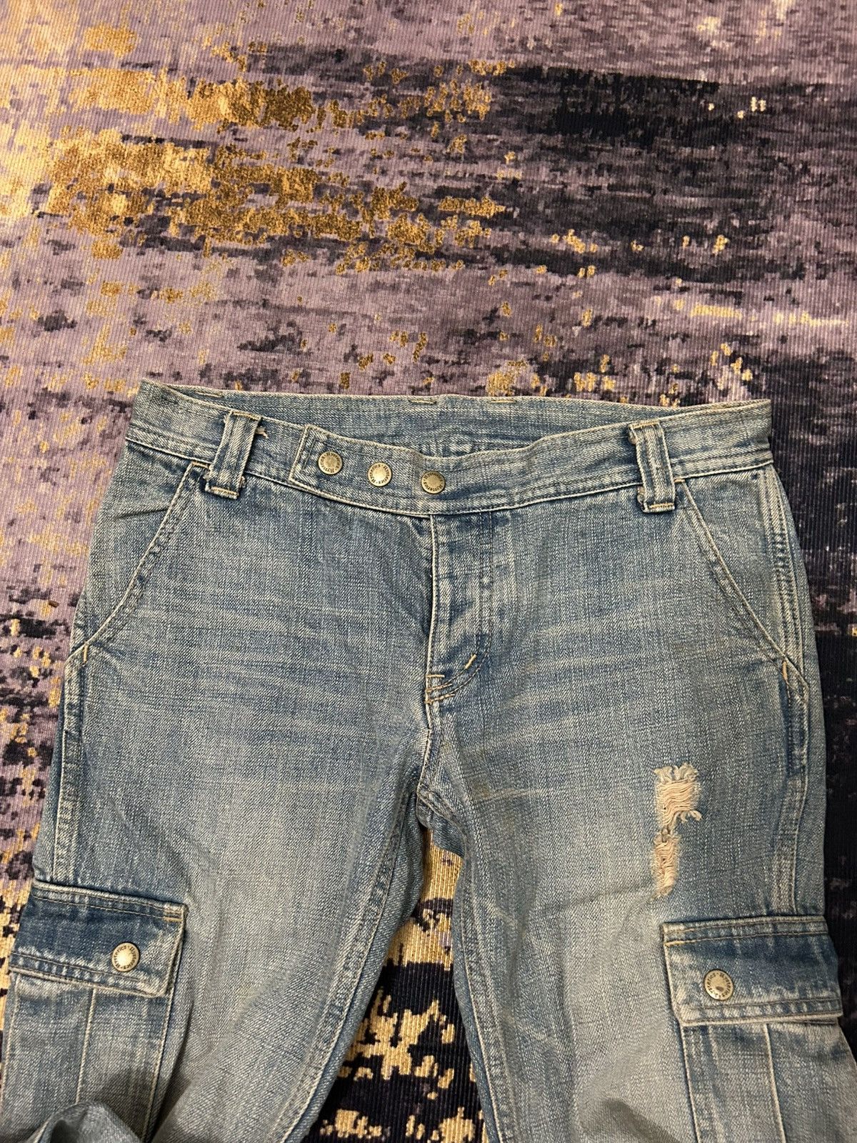Hysteric Glamour Vintage Hysteric Glamour Bondage Cargo Croped Jeans Size US 30 / EU 46 - 7 Thumbnail