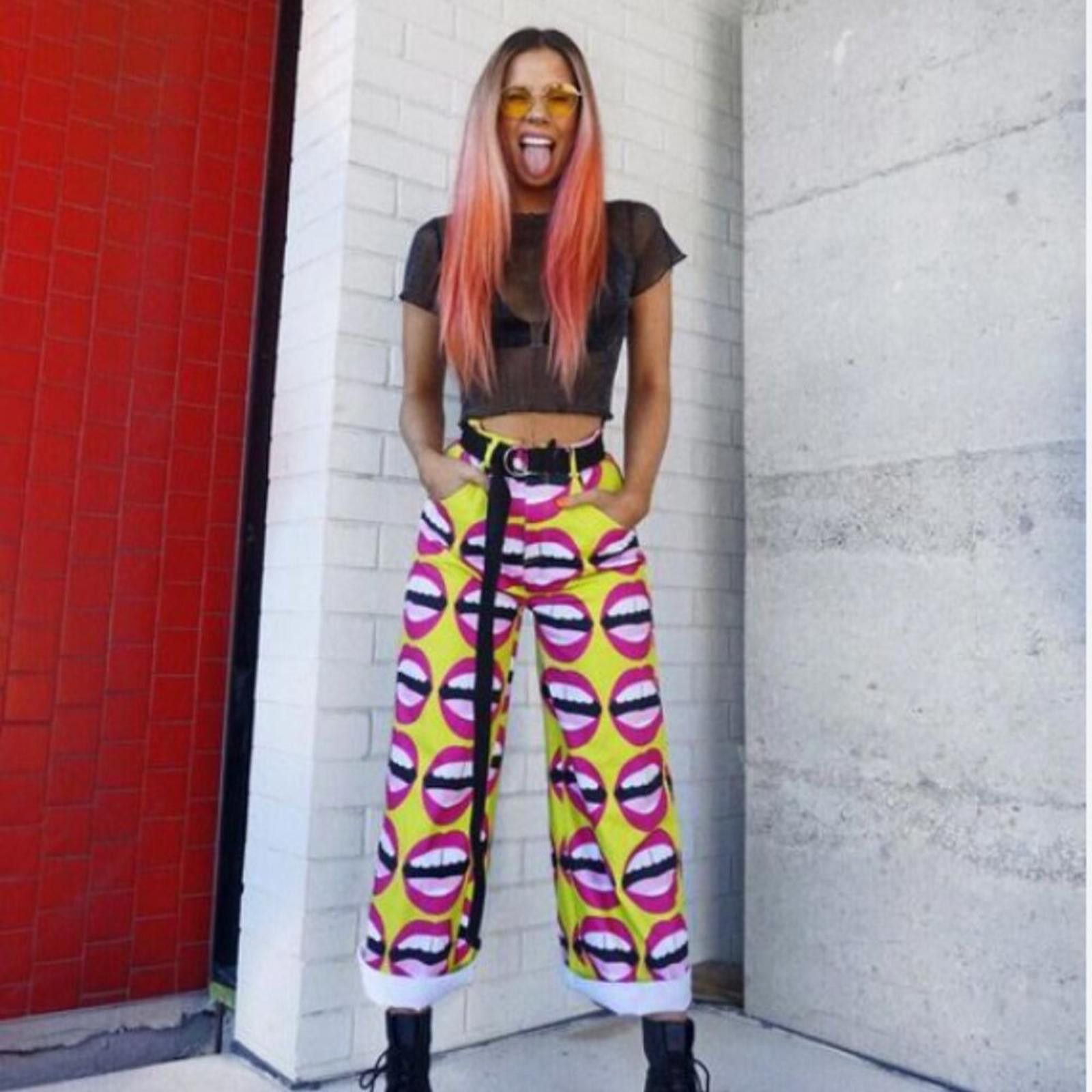 Other Hayley Elsaesser Mouthy Wide Leg Festival Pants Size 26" / US 2 / IT 38 - 3 Thumbnail