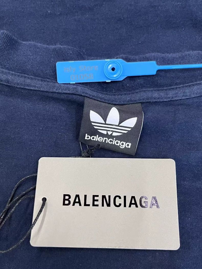 Balenciaga Balenciaga Adidas Logo printed T-shirt with round neck and Size US L / EU 52-54 / 3 - 5 Thumbnail