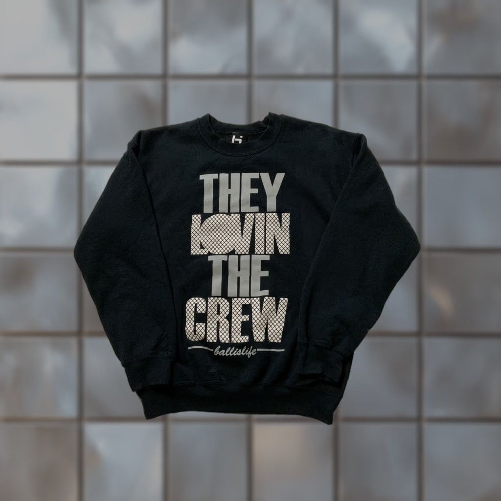 Vintage Ballislife They Lovin The Crew Basketball Mixtape Crewneck Sweatshirt Sz. M Shirt Mens Black Pullover Basketball Crewneck Size M Size US M / EU 48-50 / 2 - 1 Thumbnail
