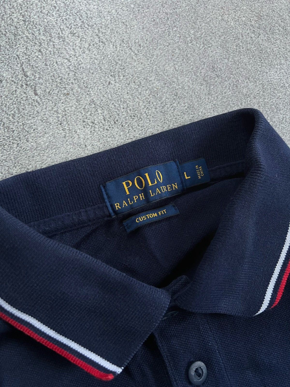 Polo Ralph Lauren Polo Ralph Lauren Shirt Sz L Logo USA 16 Custom Fit Big Pony Size US L / EU 52-54 / 3 - 6 Thumbnail