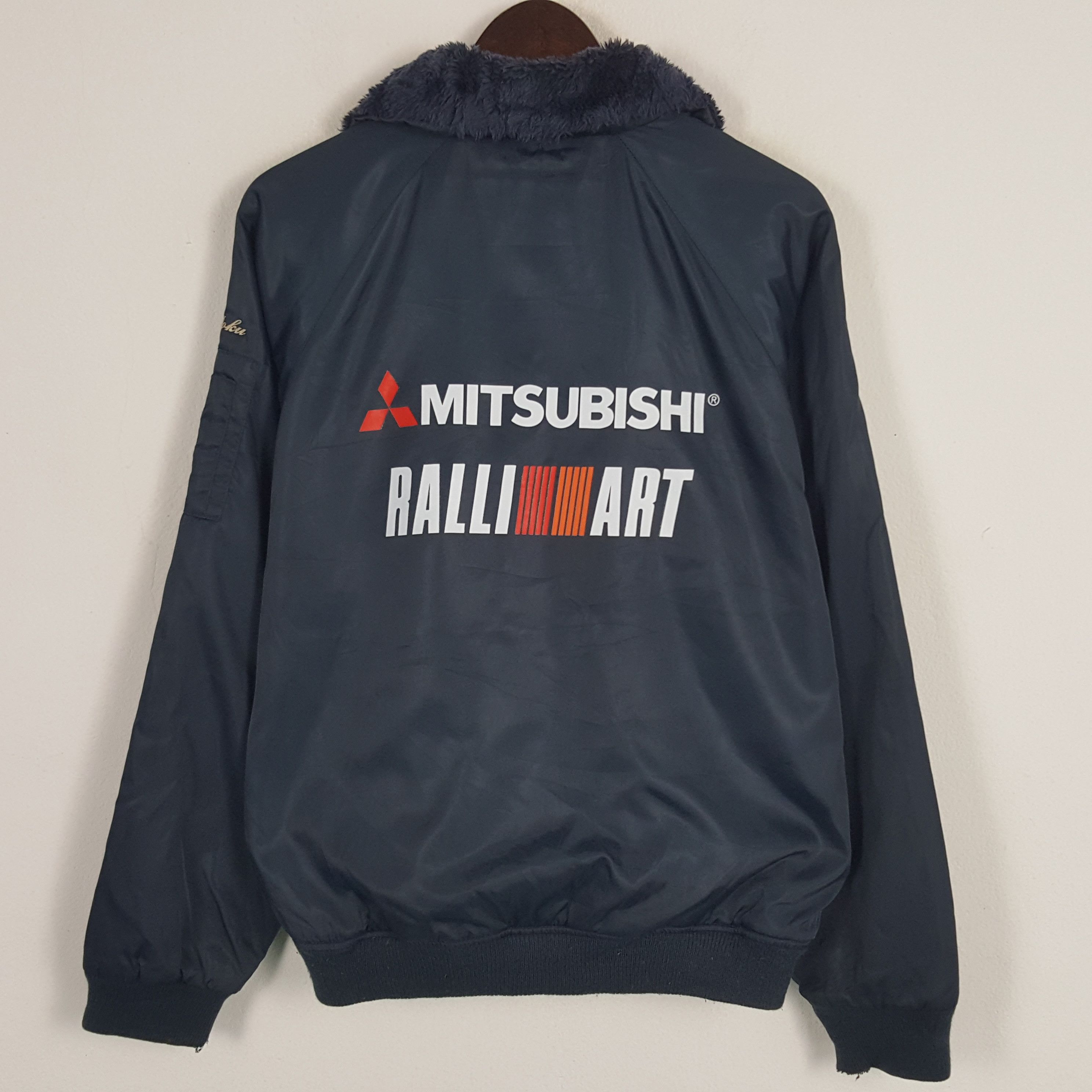 Japanese Brand × Vintage Vintage Mitsubishi Ralli Art Racing Worker Winter Jacket Size US L / EU 52-54 / 3 - 1 Thumbnail