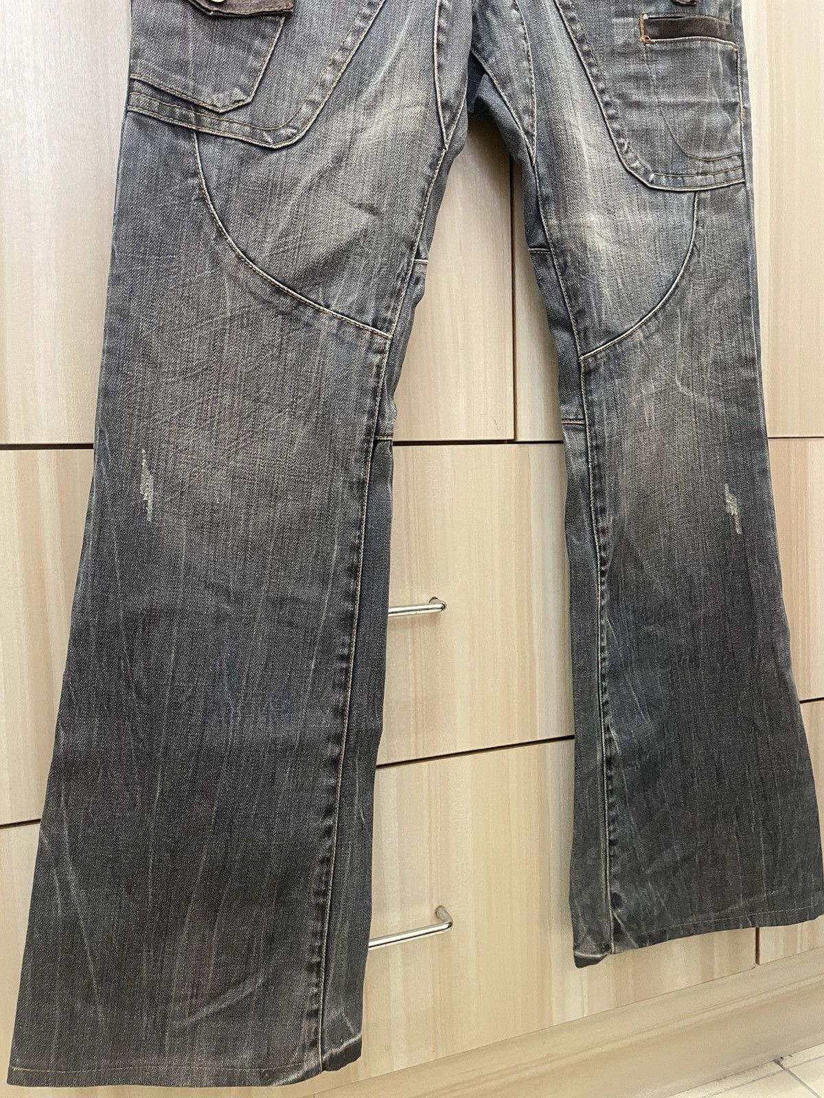 semanticdesign Japanese Brand Semantic Design Flare Jeans Size US 33 - 3 Thumbnail