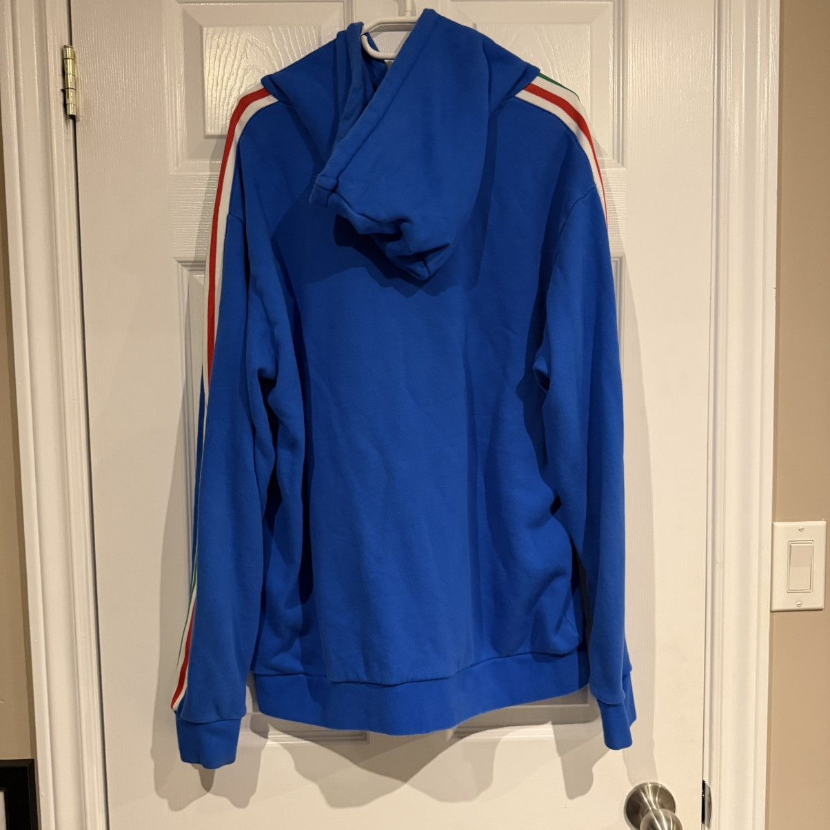 Adidas Adidas Italy 3 stripe hoodie Size US XL / EU 56 / 4 - 4 Thumbnail