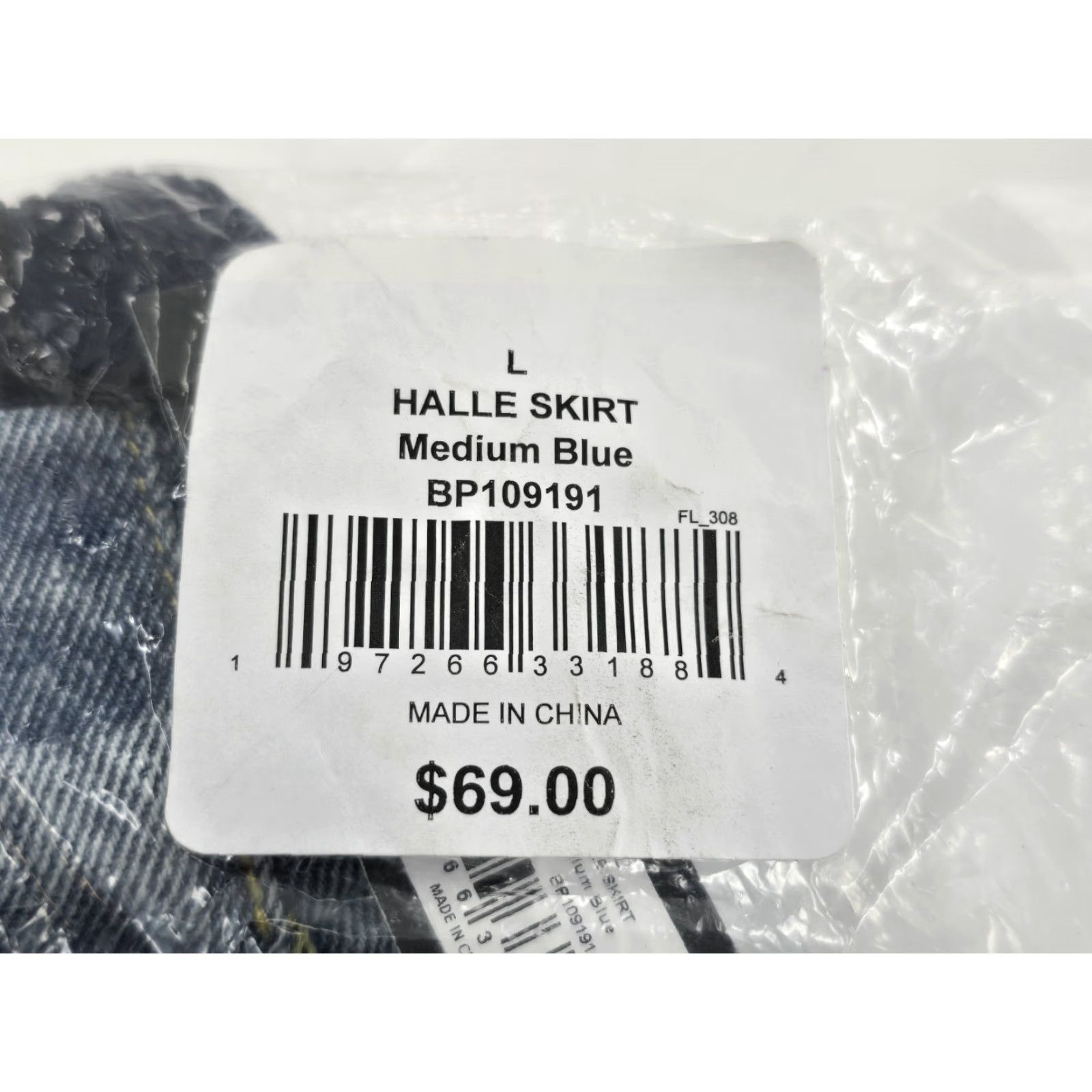 Steve Madden Steve Madden Skirt - Women’s Halle Skirt - Size L - Blue - Denim - Mini - 90s Bohemian Festival - Casual Party/Cocktail - Elastic Waist Pockets - NWT Size 36" / US 14 / IT 50 - 7 Thumbnail