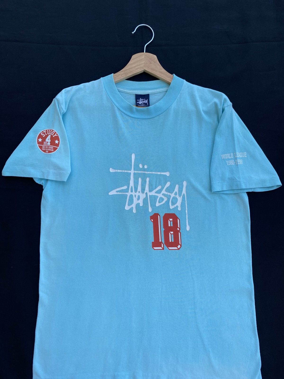 Stussy Rare Vintage 90s Stussy 18th Annivesary 1980-1998 Tshirt Size US M / EU 48-50 / 2 - 6 Thumbnail