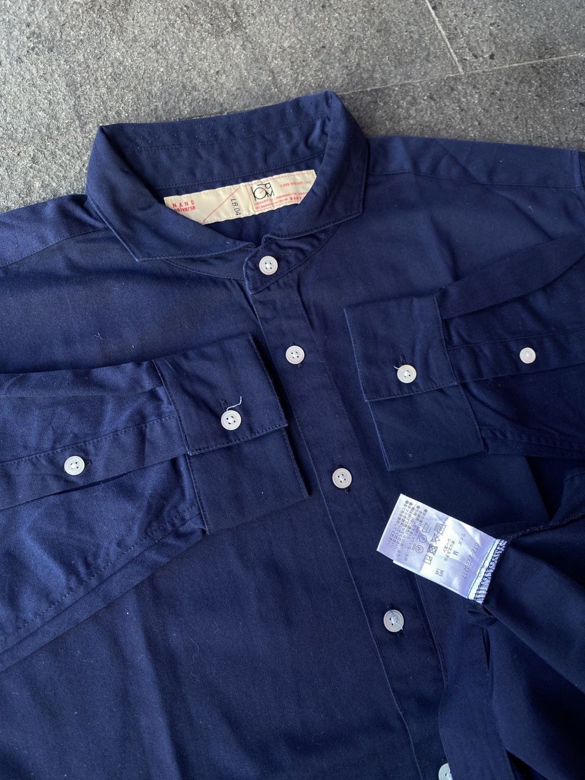 NANO universe Nano universe cutaway collar boxy shirt Size US L / EU 52-54 / 3 - 4 Thumbnail