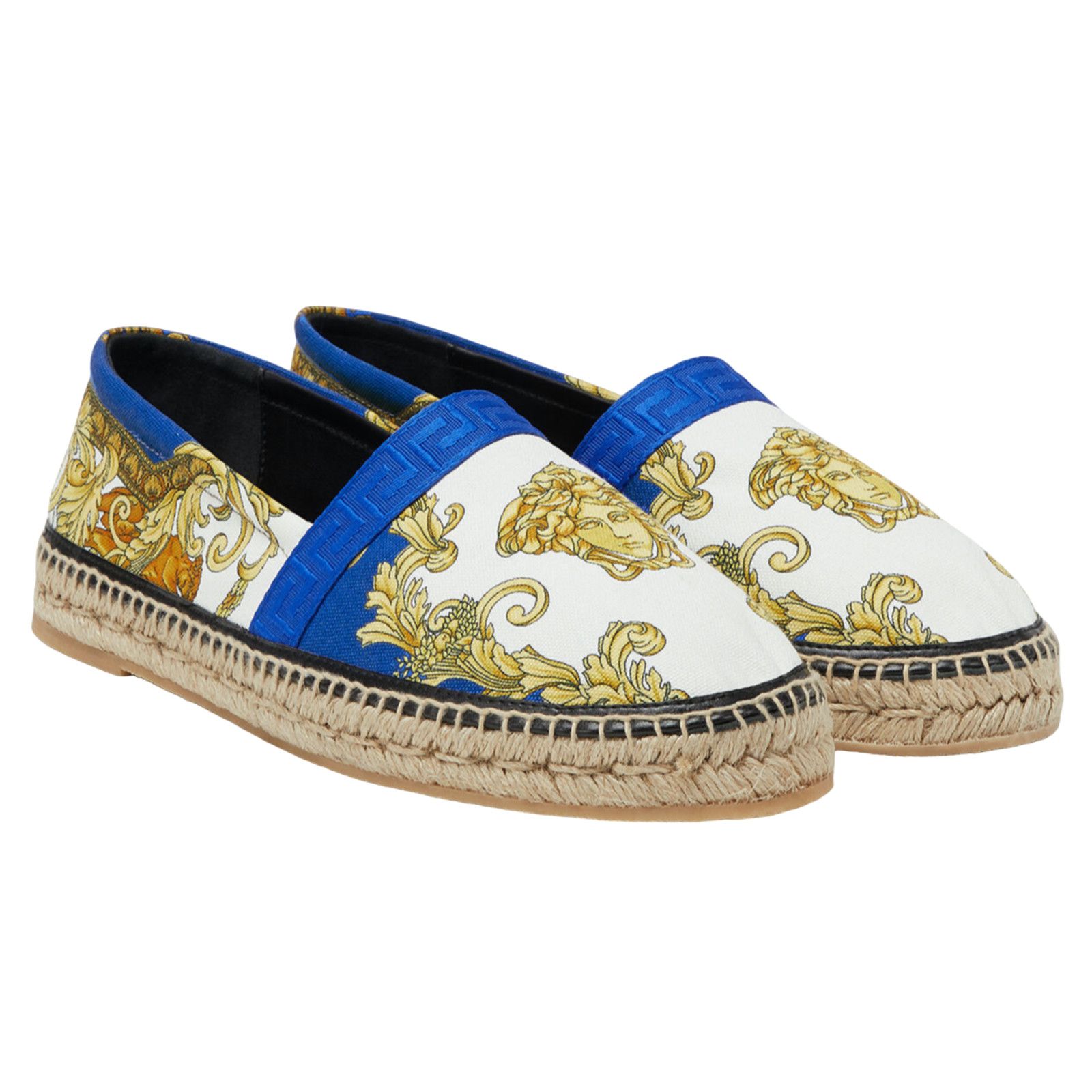 Versace Versace Medusa Head Renaissance Print Blue White Gold Size US 7.5 / IT 37.5 - 1 Thumbnail