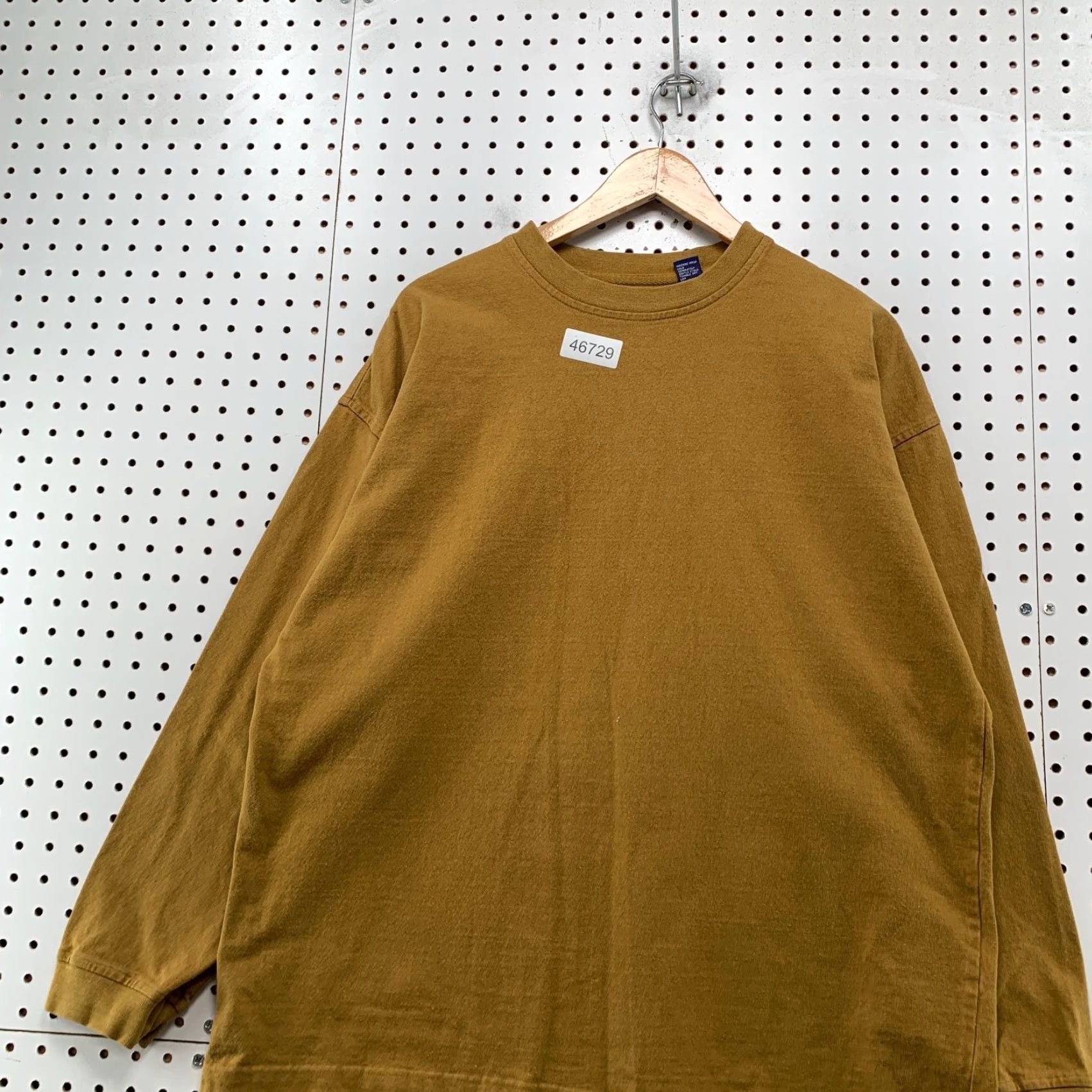 VINTAGE Gap Shirt Mens Large Brown Long Sleeve Heavyweight 100% Cotton
