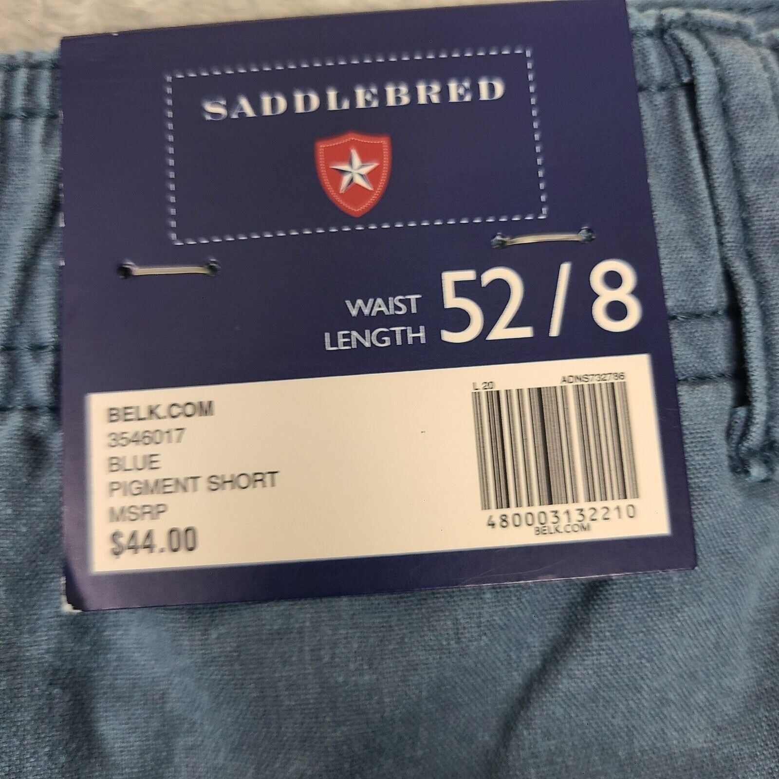 Saddlebred Saddlebred Shorts Size 52 Big & Tall Men's BLue 8"inch insea Size US 44 / EU 60 - 8 Thumbnail