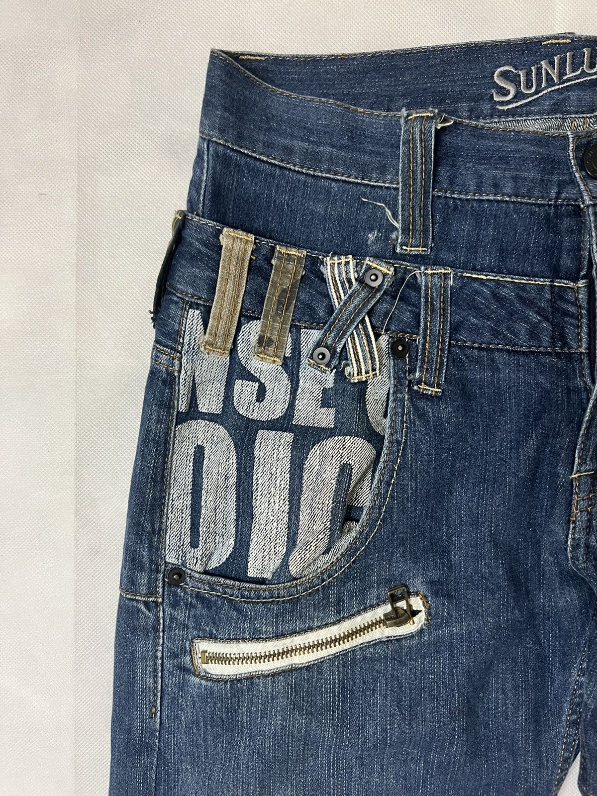 Japanese Brand Double Waist Sunlucas Japanese Brand Vintage Denim Size US 30 / EU 46 - 9 Thumbnail