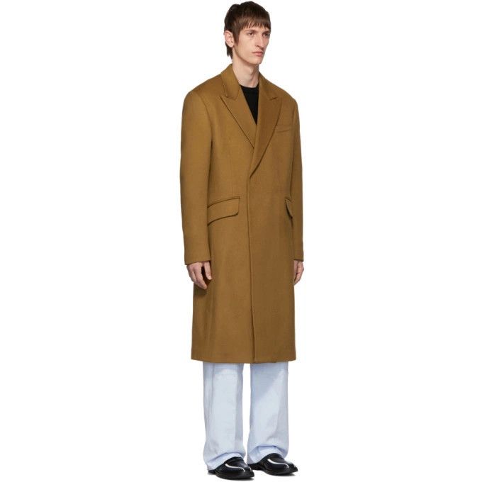 Raf Simons o1mle1124 Double Breasted Coat in Brown Size US M / EU 48-50 / 2 - 2 Thumbnail