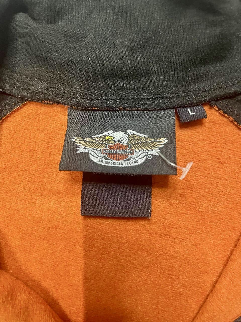 Harley Davidson × Vintage Vintage Harley Davidson Motorcycle 1/3 Zip Sweatshirt Size S / US 4 / IT 40 - 3 Thumbnail