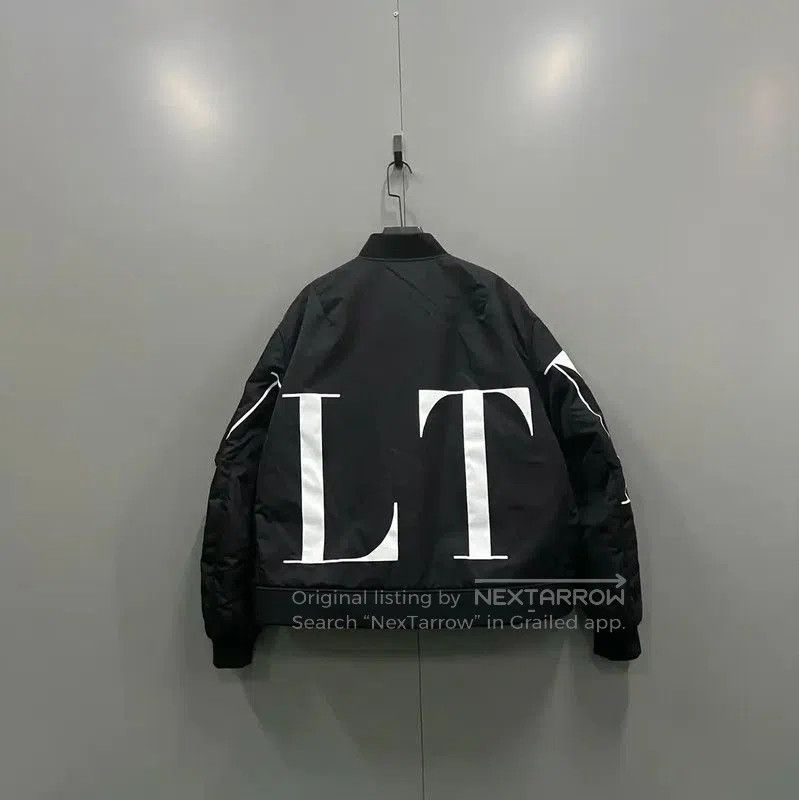 Valentino Valentino Men's Black Logo Short Jacket . Size US M / EU 48-50 / 2 - 2 Thumbnail