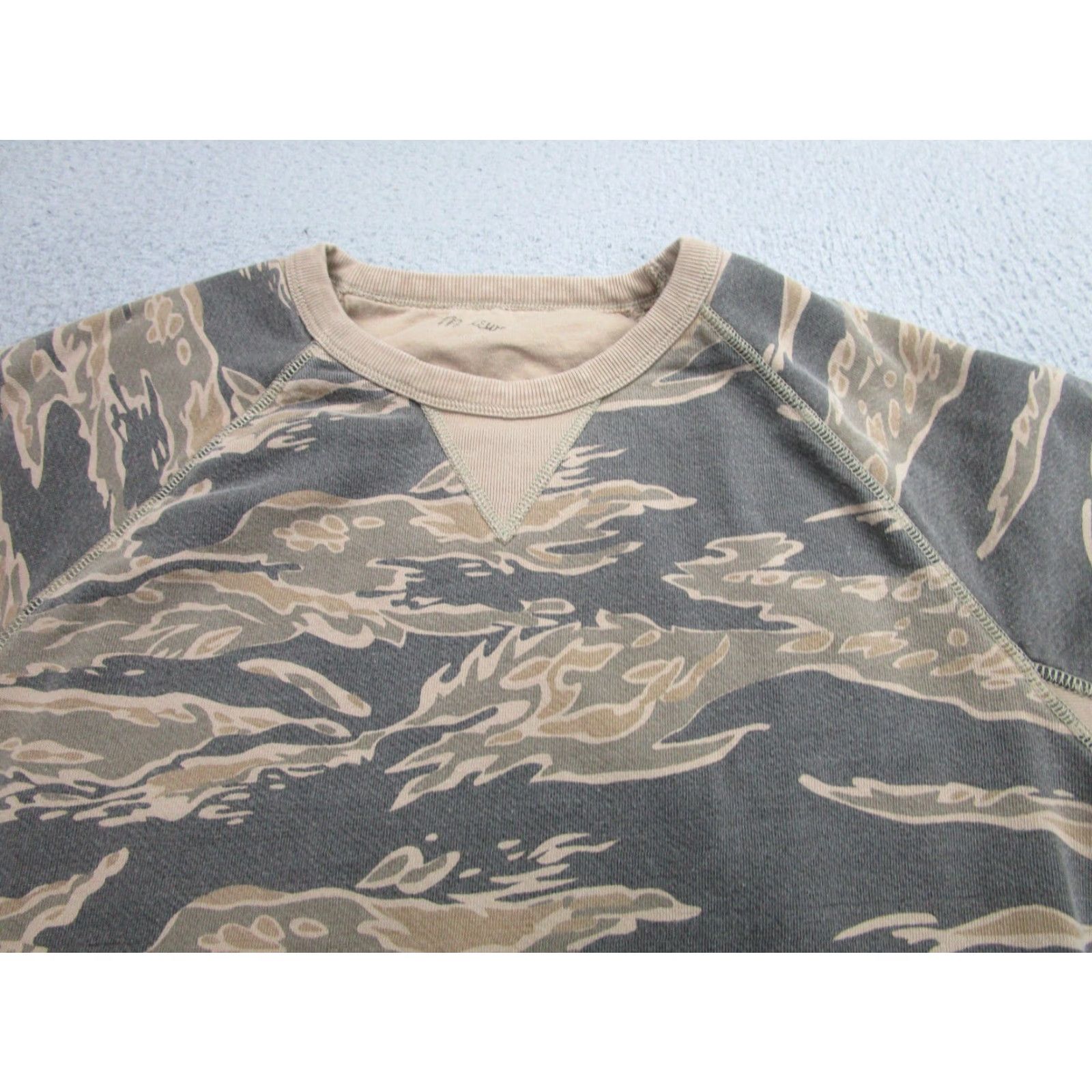 Madewell Madewell Sweater Mens Small Beige Camo Crewneck Pullover Cotton Blend Lightweight Size US S / EU 44-46 / 1 - 2 Thumbnail