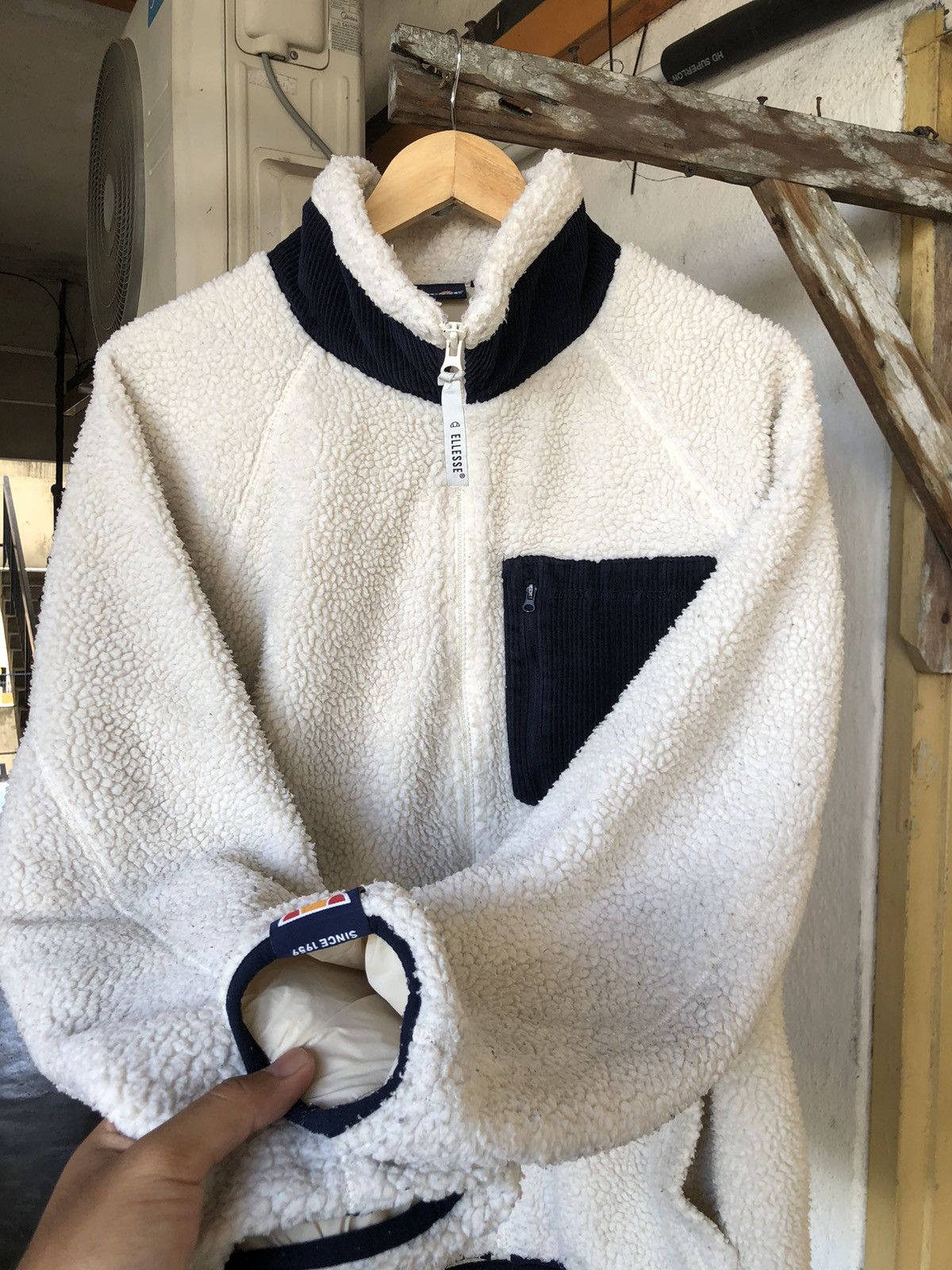 Ellesse Ellesse Sport Fleece Sherpa Zipper Jacket Like Patagonia Size US M / EU 48-50 / 2 - 14 Thumbnail