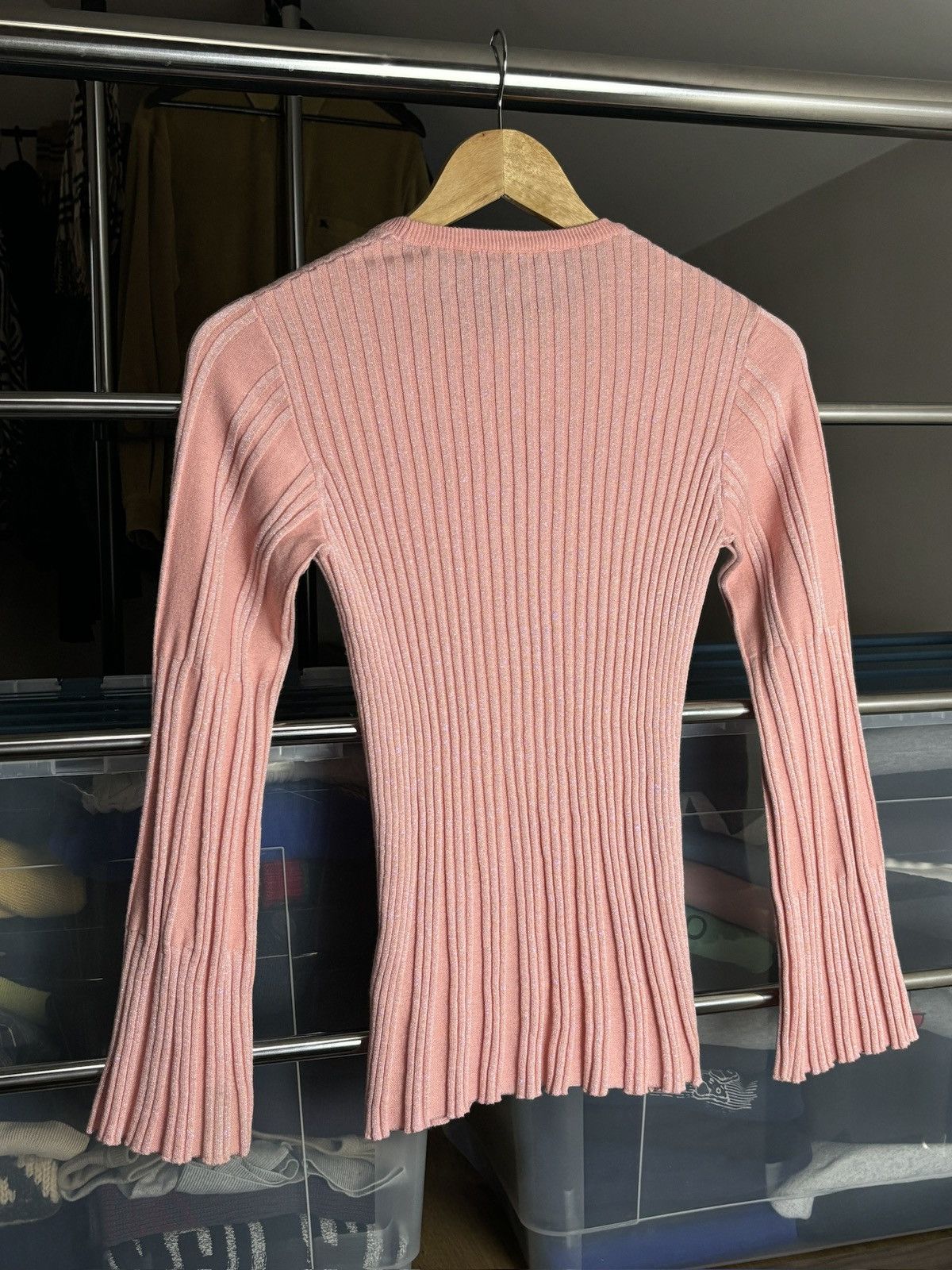 Kenzo Kenzo Glossy Pleated Long Sleeve Top Size XS / US 0-2 / IT 36-38 - 6 Thumbnail
