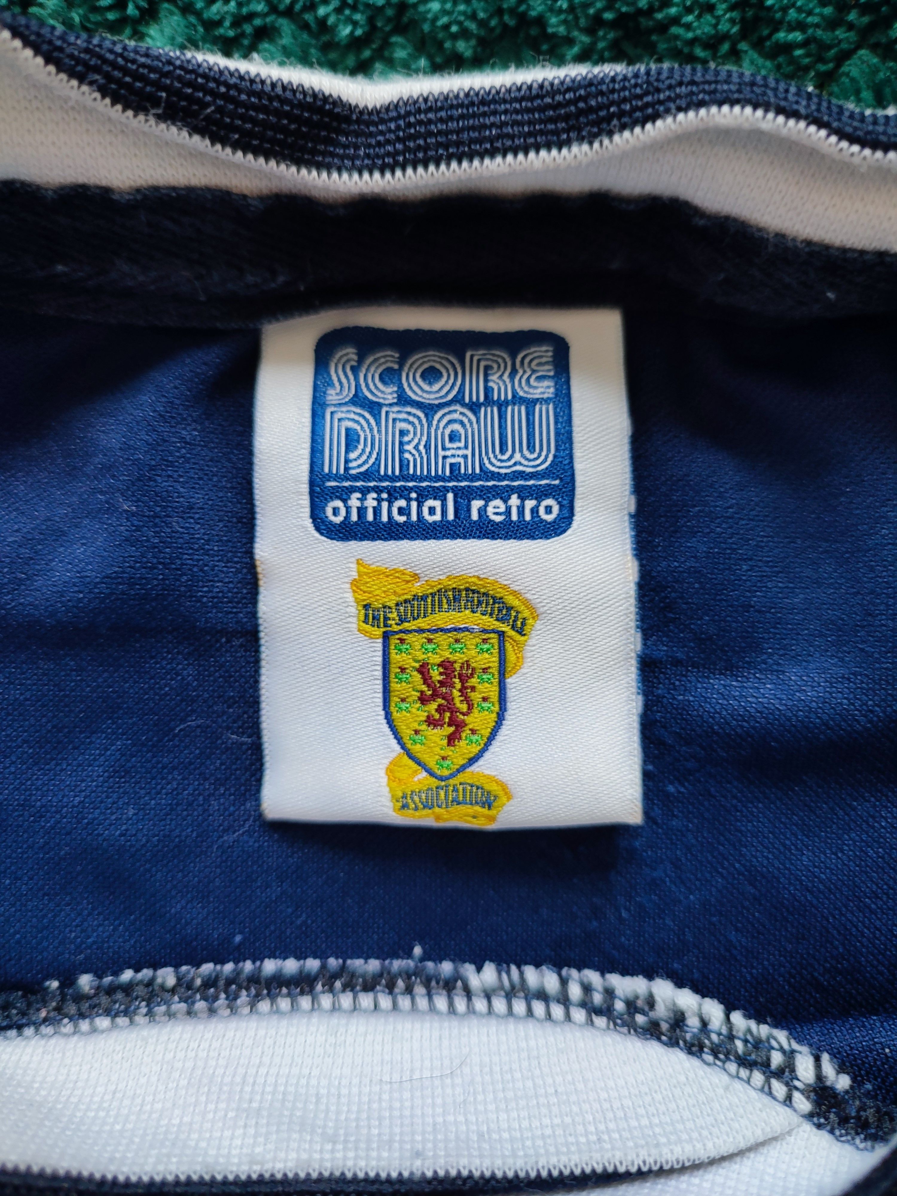 Vintage Scotland Mexico 86 FIFA World Cup Score Draw Soccer Jersey Size US M / EU 48-50 / 2 - 7 Thumbnail