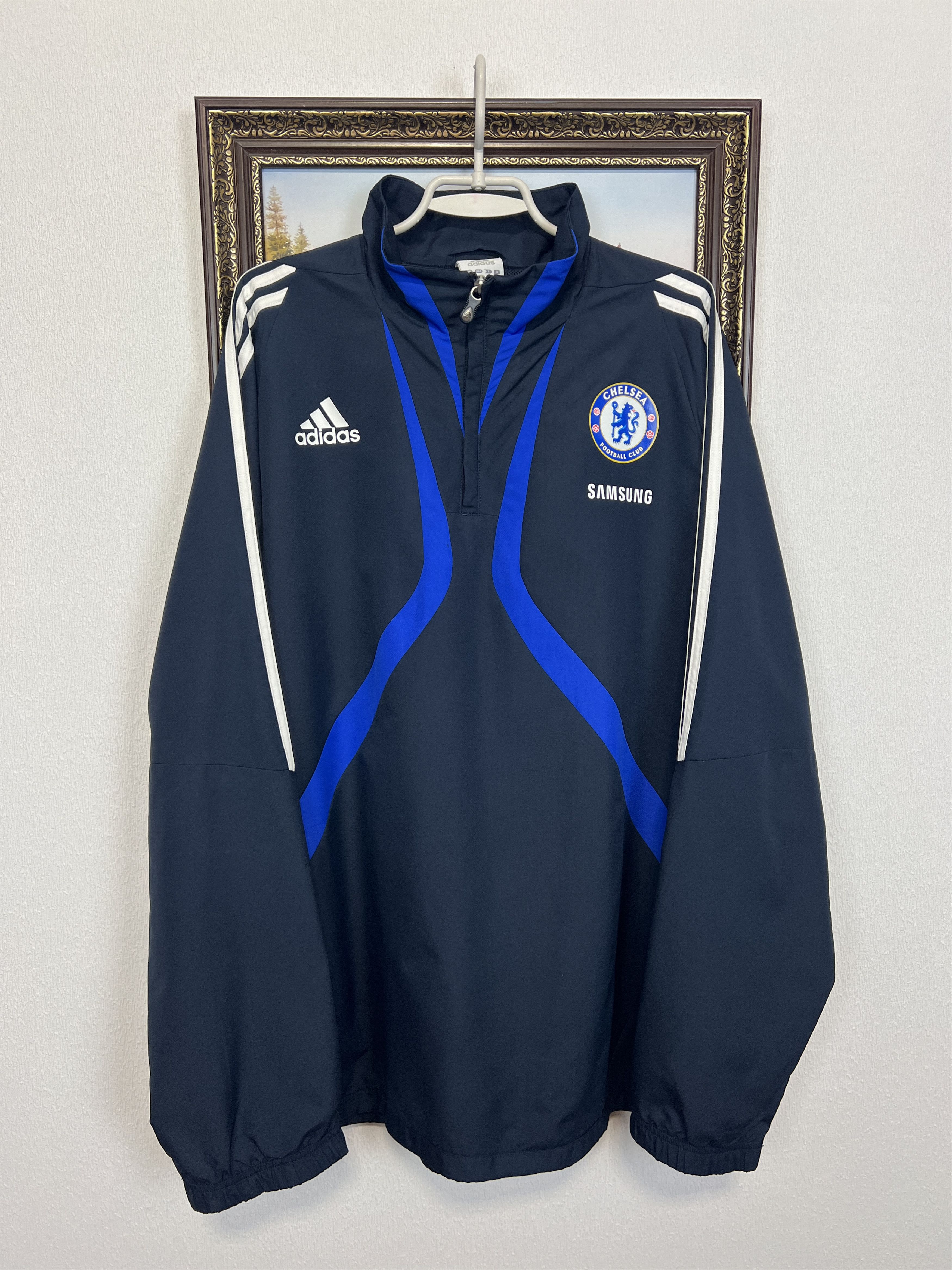 Adidas Vintage Chelsea Football Train Jacket Soccer Track Top Zip Size US M / EU 48-50 / 2 - 1 Thumbnail