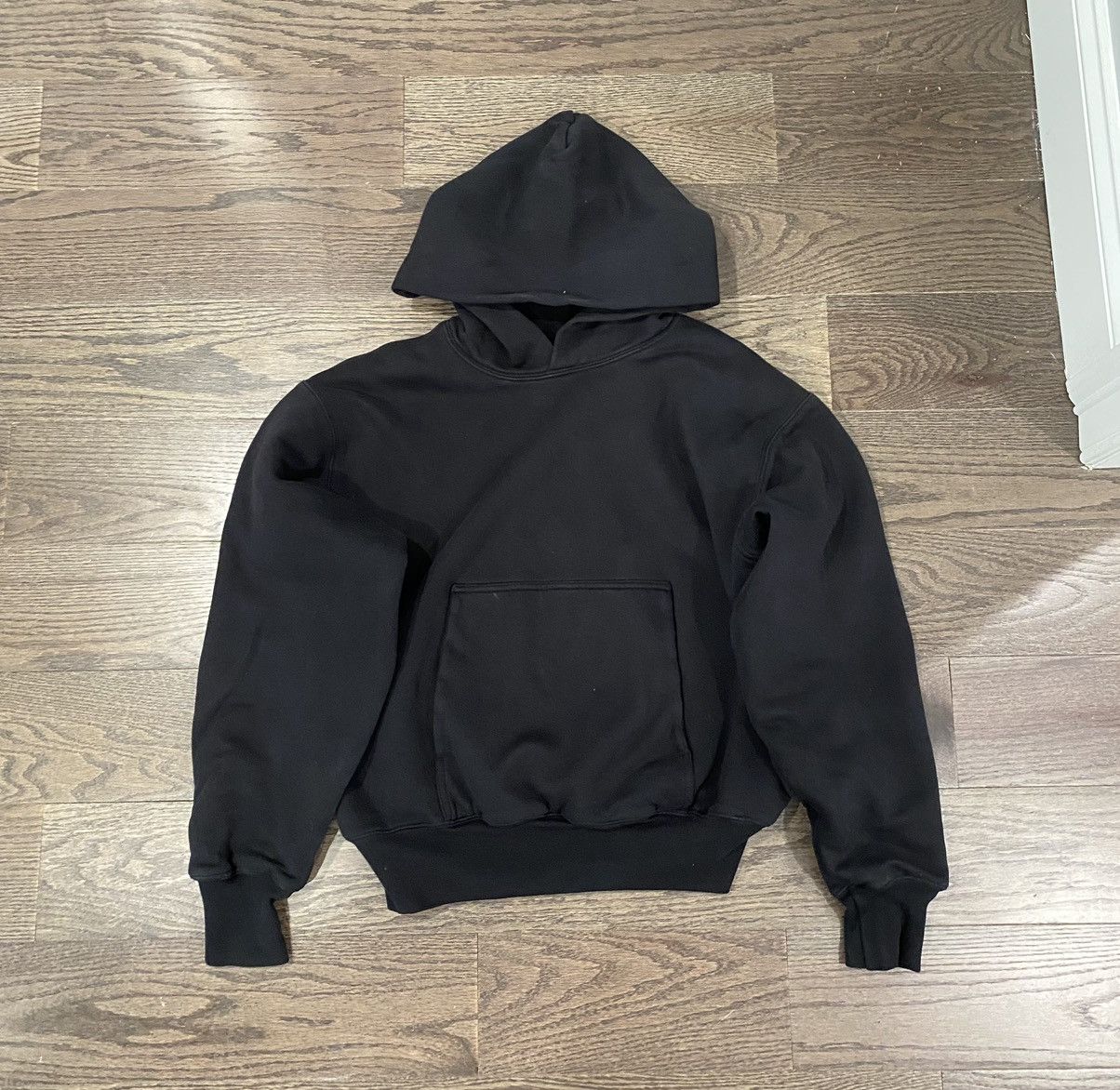 Yeezy Gap Hoodie Zip Up Black Double Layer Unreleased
