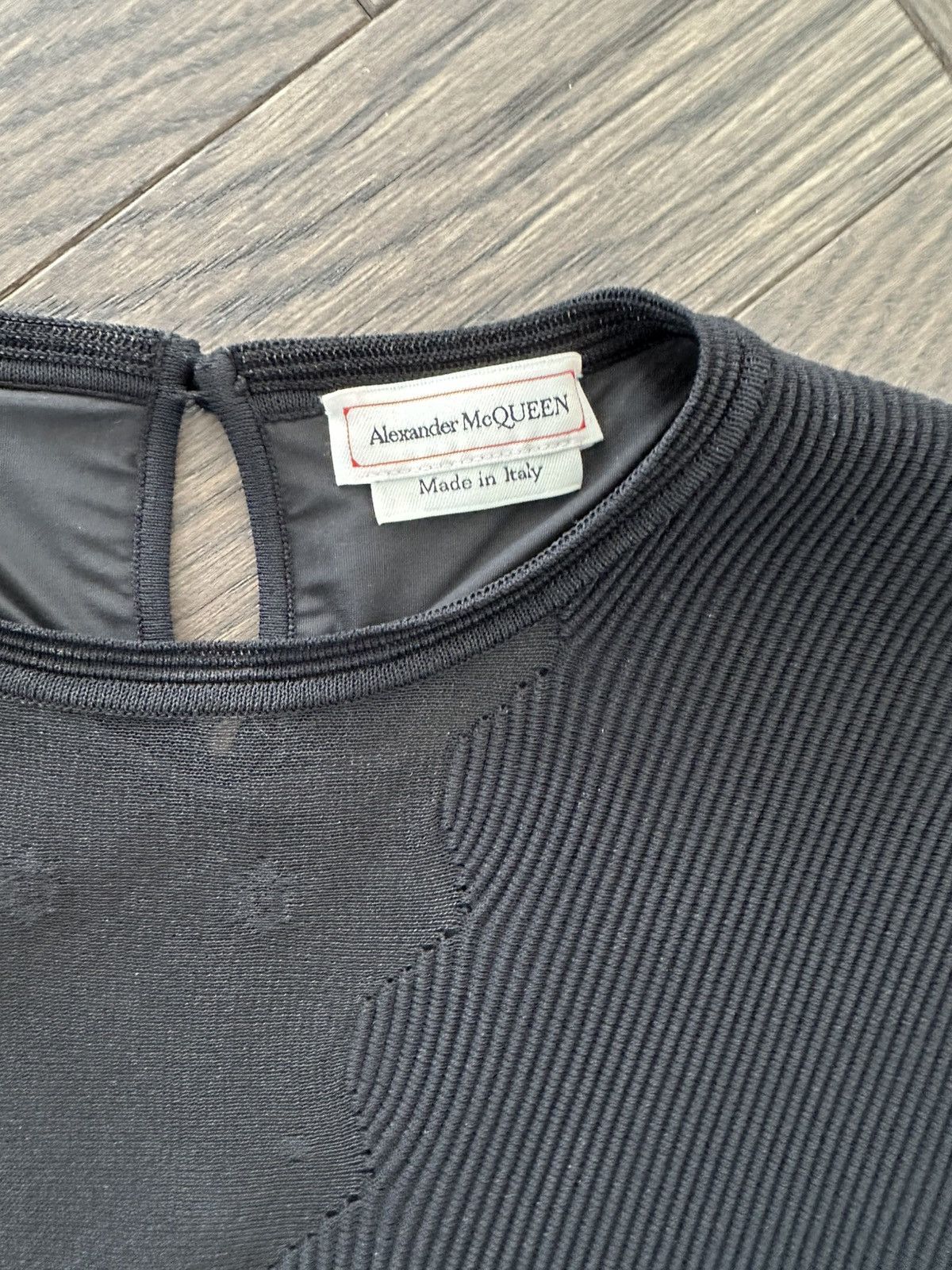 Alexander McQueen Alexander McQueen Black Fit and Flare Dress with lace Size L / US 10 / IT 46 - 2 Thumbnail