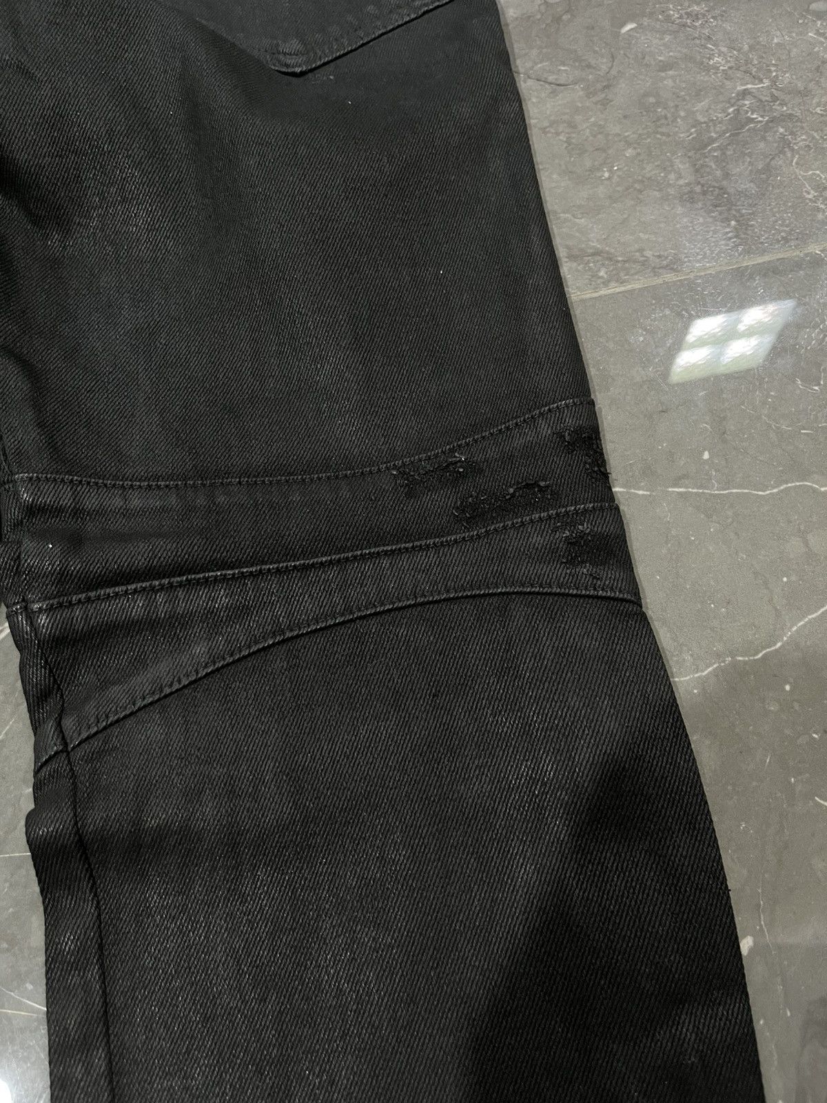 Balmain BALMAIN H&M WAXED JEANS Size US 31 - 13 Thumbnail