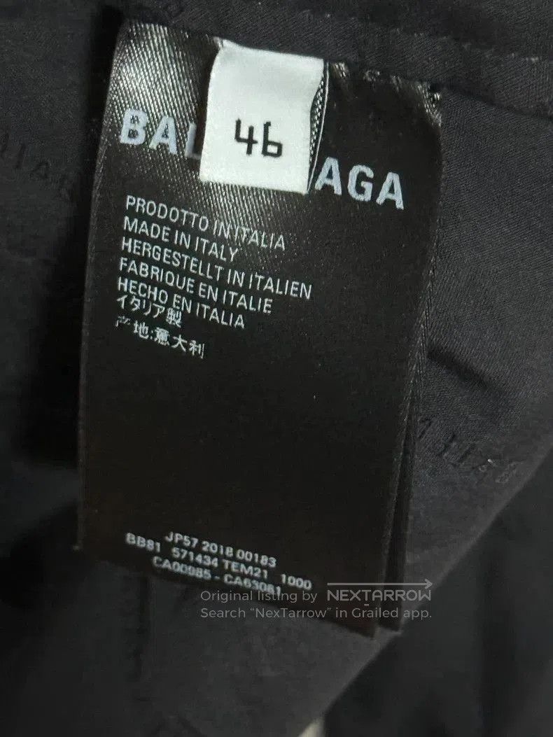 Balenciaga Balenciaga Logo Embroidered Black and White Jacket. Size US S / EU 44-46 / 1 - 5 Thumbnail