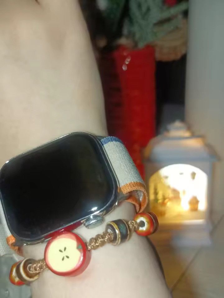 Jewelry Handmade Apple Ceramic Bracelet Adjustable Woven Cord Size ONE SIZE - 6 Thumbnail