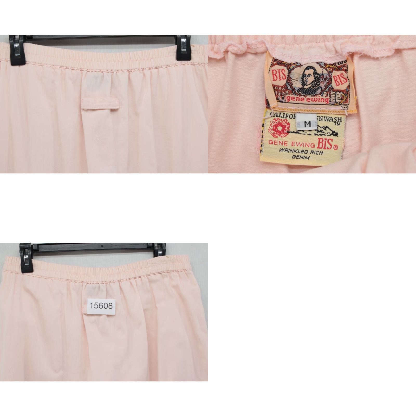Pinko VINTAGE Gene Ewing Bis Skirt Women's M Cotton Pink Boho Peasant Retro Size 32" / US 10 / IT 46 - 8 Thumbnail