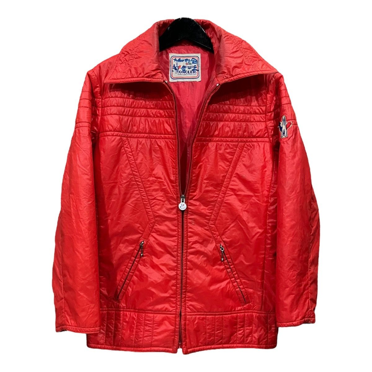 Moncler × Vintage Vintage Moncler Ski Wear Small Logo Jacket Hidden Hoodie Size US M / EU 48-50 / 2 - 2 Thumbnail