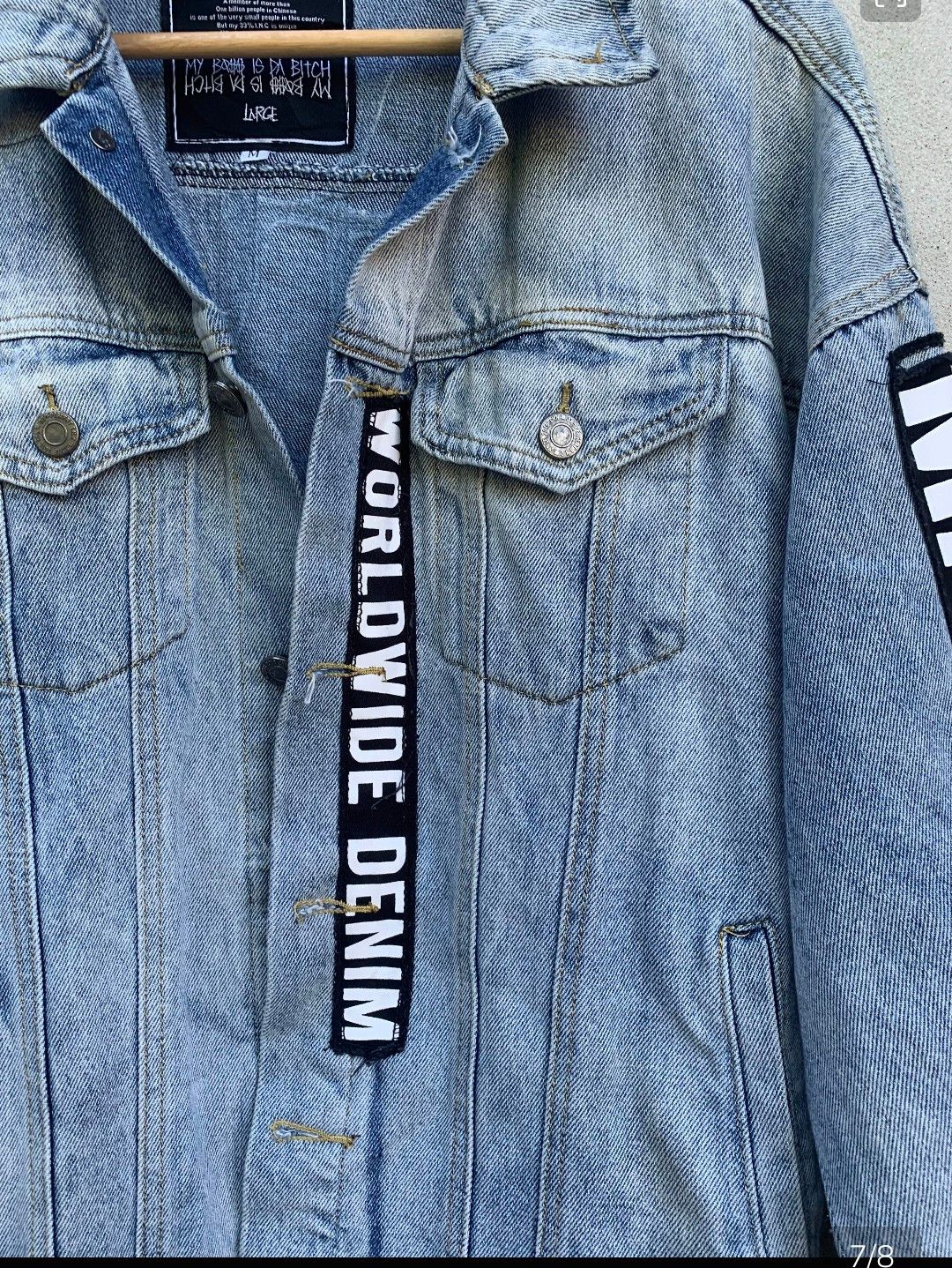 Japanese Brand Vintage Japanese 33% Inc Ripped Denim Jacket Size US M / EU 48-50 / 2 - 6 Thumbnail