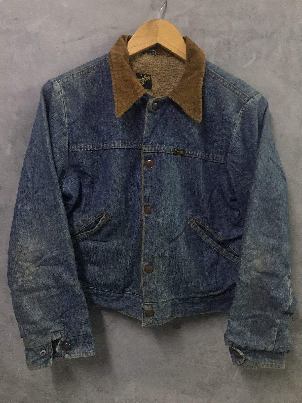 Vintage × Wrangler Vintage 60/70s Wrangler Sherpa Denim Jacket Size US S / EU 44-46 / 1 - 1 Thumbnail