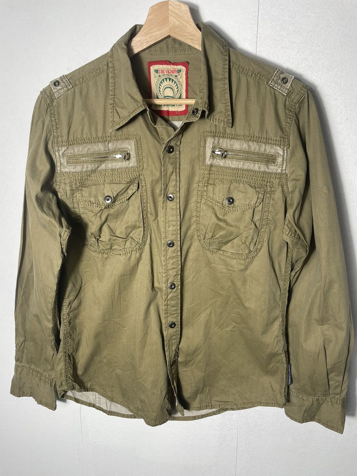 Chevignon Chevignon Military Western Shirt Size US M / EU 48-50 / 2 - 2 Thumbnail