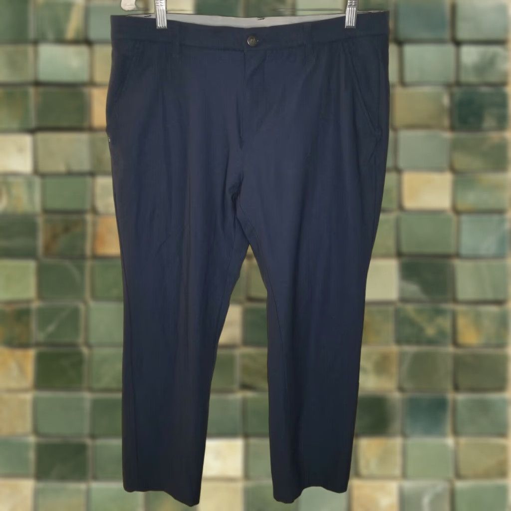 Adidas Adidas Lightweight Chino Pants Mens Regular Size 34x32 Blue Size US 34 / EU 50 - 1 Thumbnail