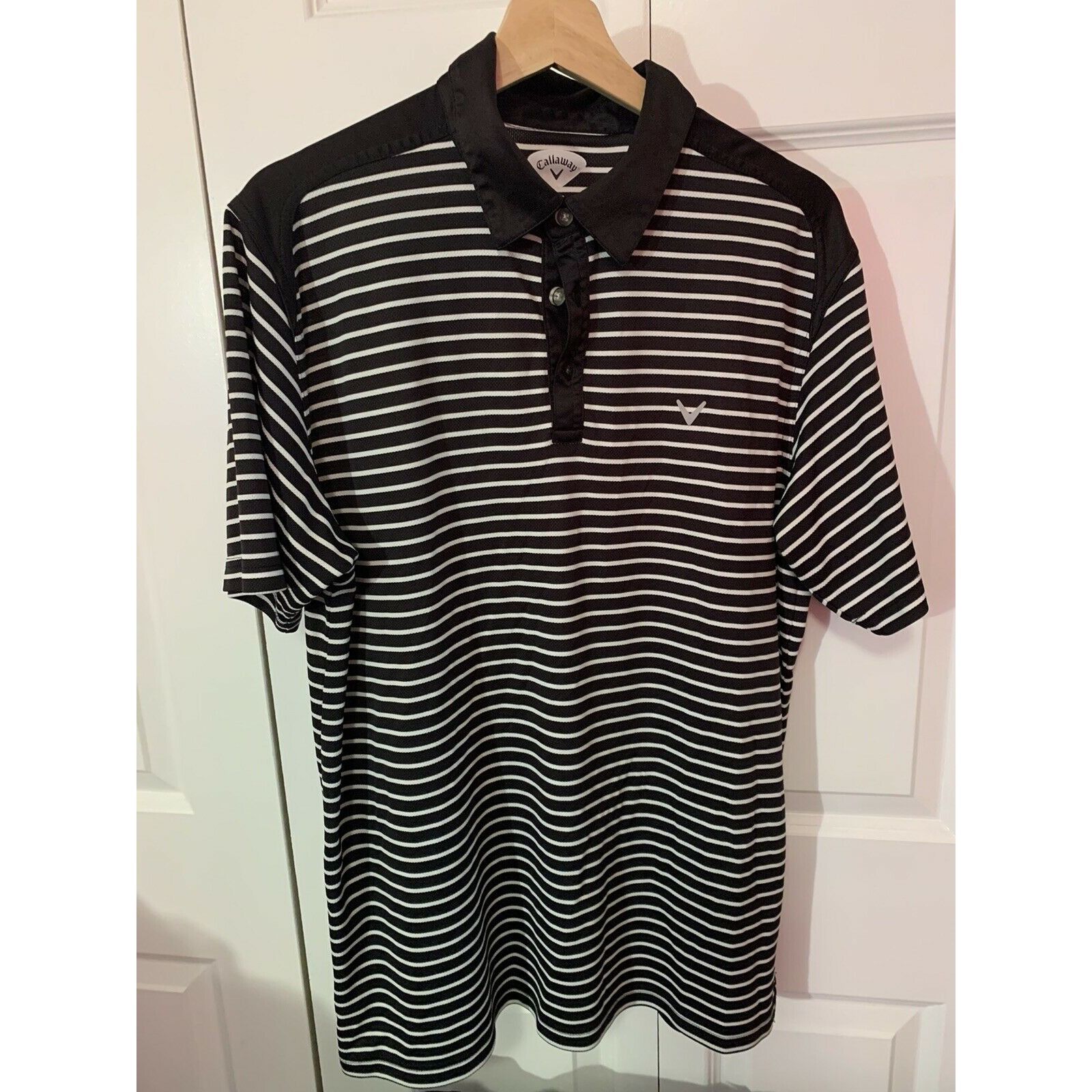 Callaway Callaway Golf Polo Shirt Men’s Sz L Black Striped Callaway L Size US L / EU 52-54 / 3 - 3 Thumbnail