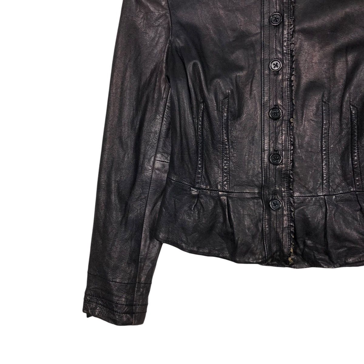 Hysteric Glamour CROPPED BIKER LEATHER JACKET BANANA REPUBLIC 14th ADDICTION Size US XS / EU 42 / 0 - 6 Thumbnail