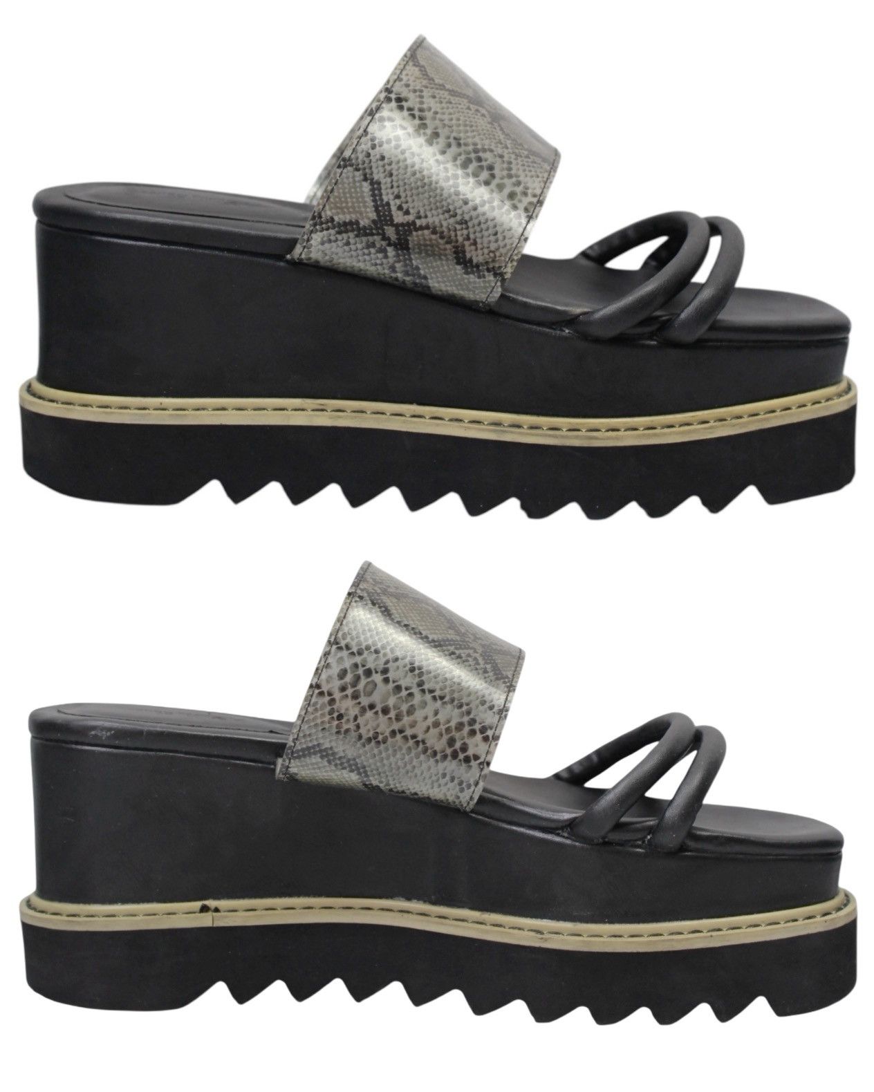 Vintage 2022 AZUL BY MOUSSY SHARK SOLE DORM HEEL SANDALS Size US 9 / IT 39 - 1 Thumbnail
