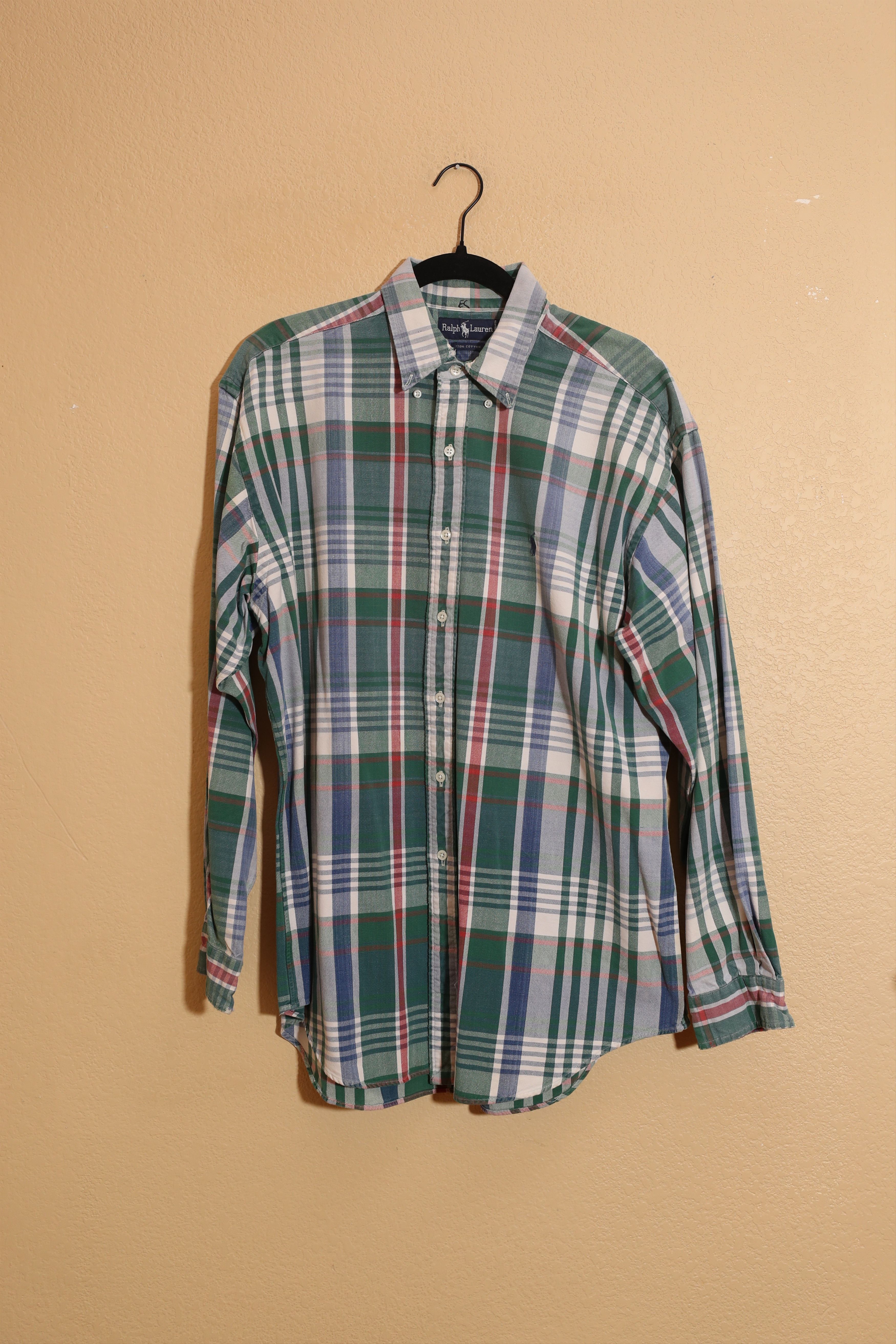 Polo Ralph Lauren Polo Ralph Lauren icon logo plaid stretch poplin (L) Size US L / EU 52-54 / 3 - 1 Thumbnail