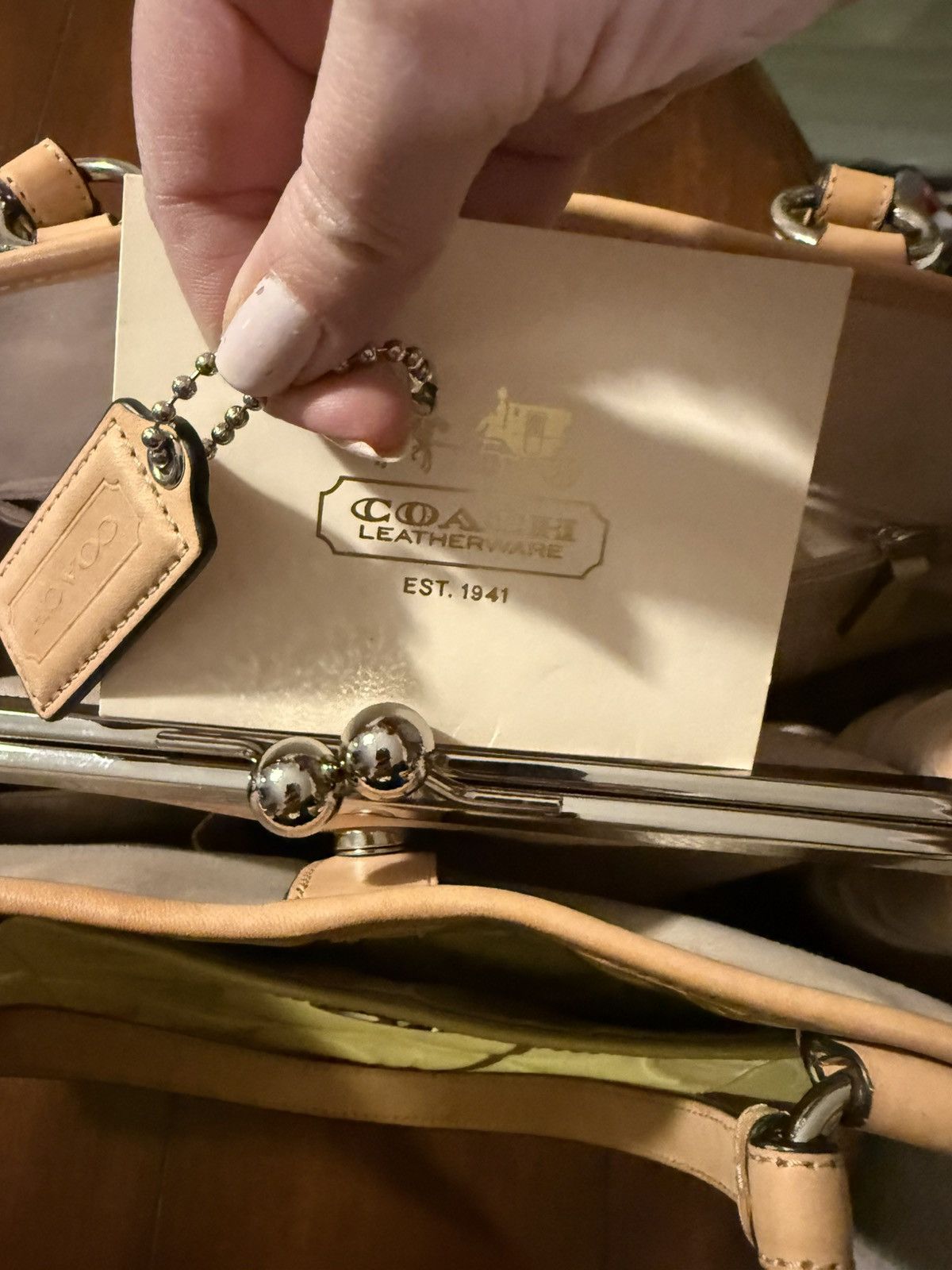 Coach Y2K Era Coach Two Way Tote in Lime Green Size ONE SIZE - 12 Thumbnail