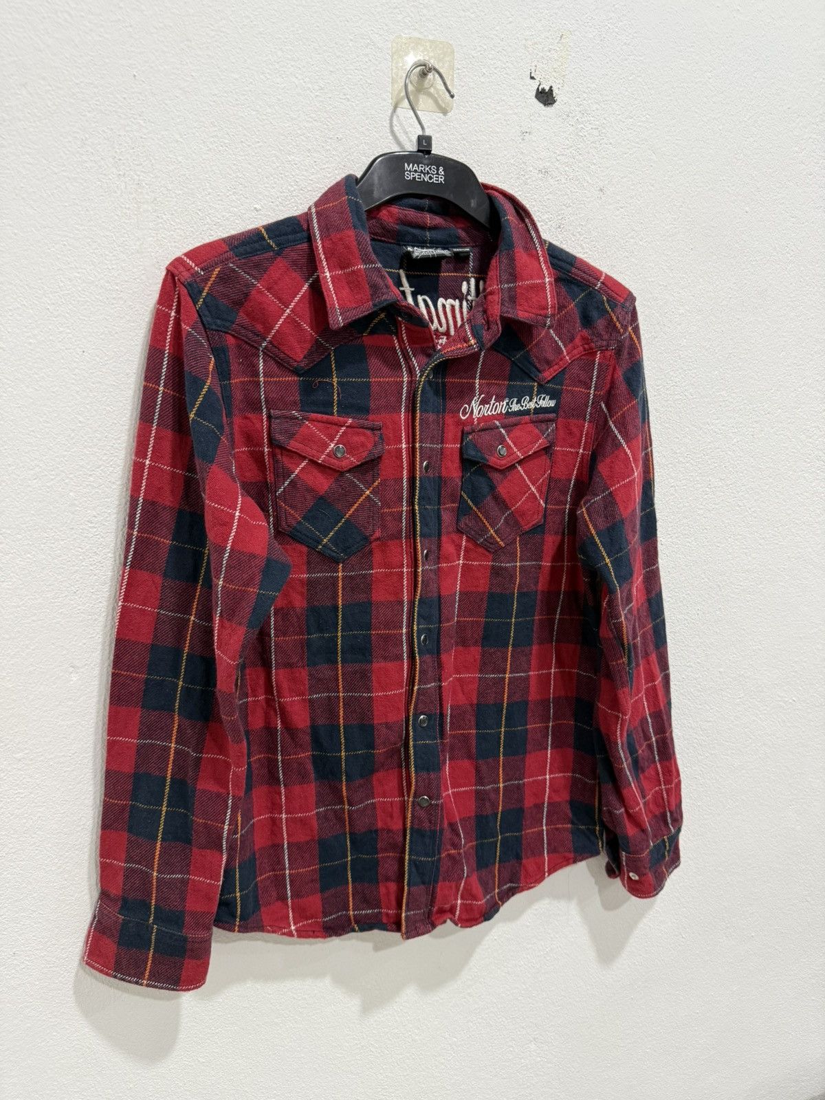 Norton Norton Motorcycle An Ultimate Machine Embroidery Shirt Size US M / EU 48-50 / 2 - 2 Thumbnail