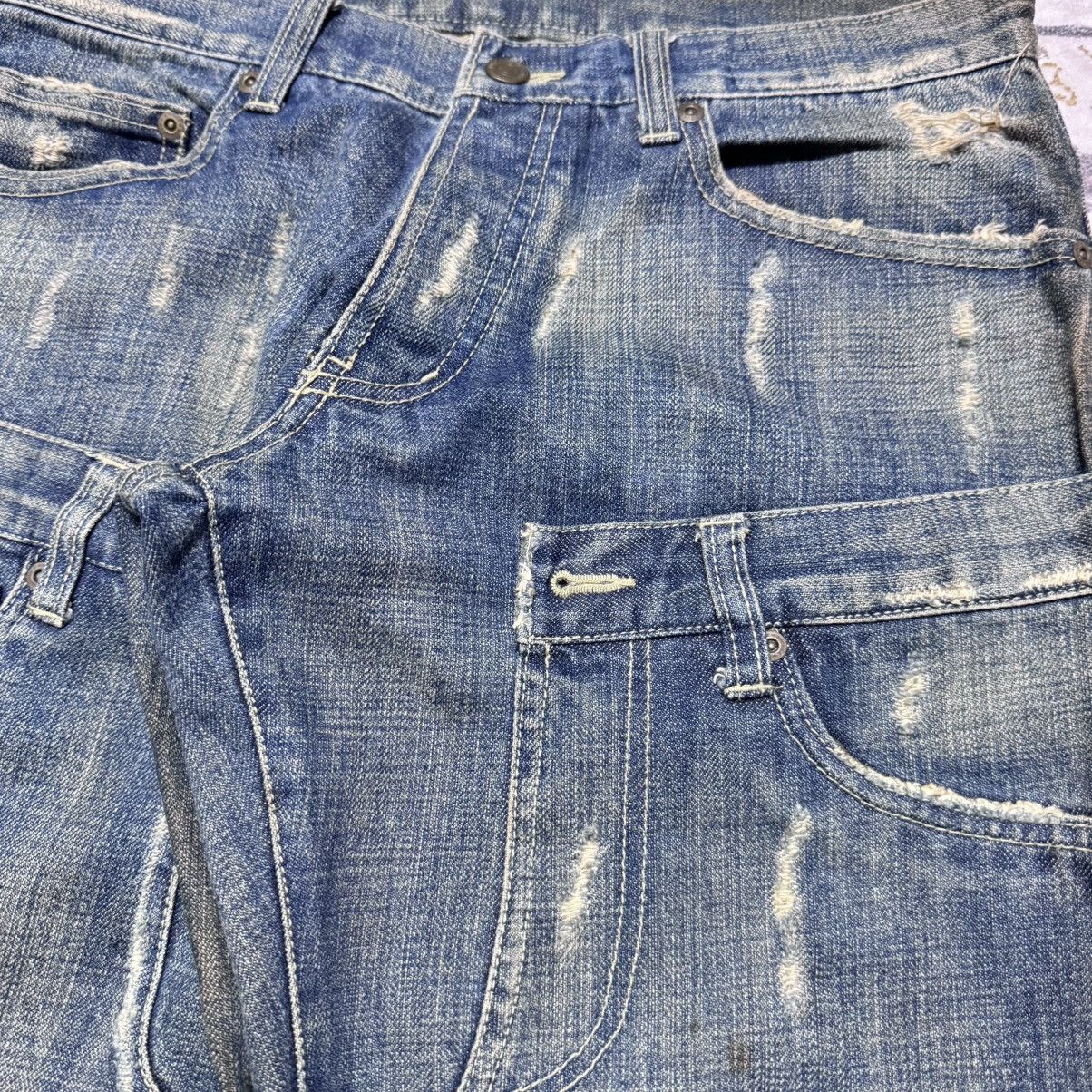 Nicole Club Monsieur Nicole Reconstructed Denim Jeans 20471120 Size US 31 - 5 Thumbnail