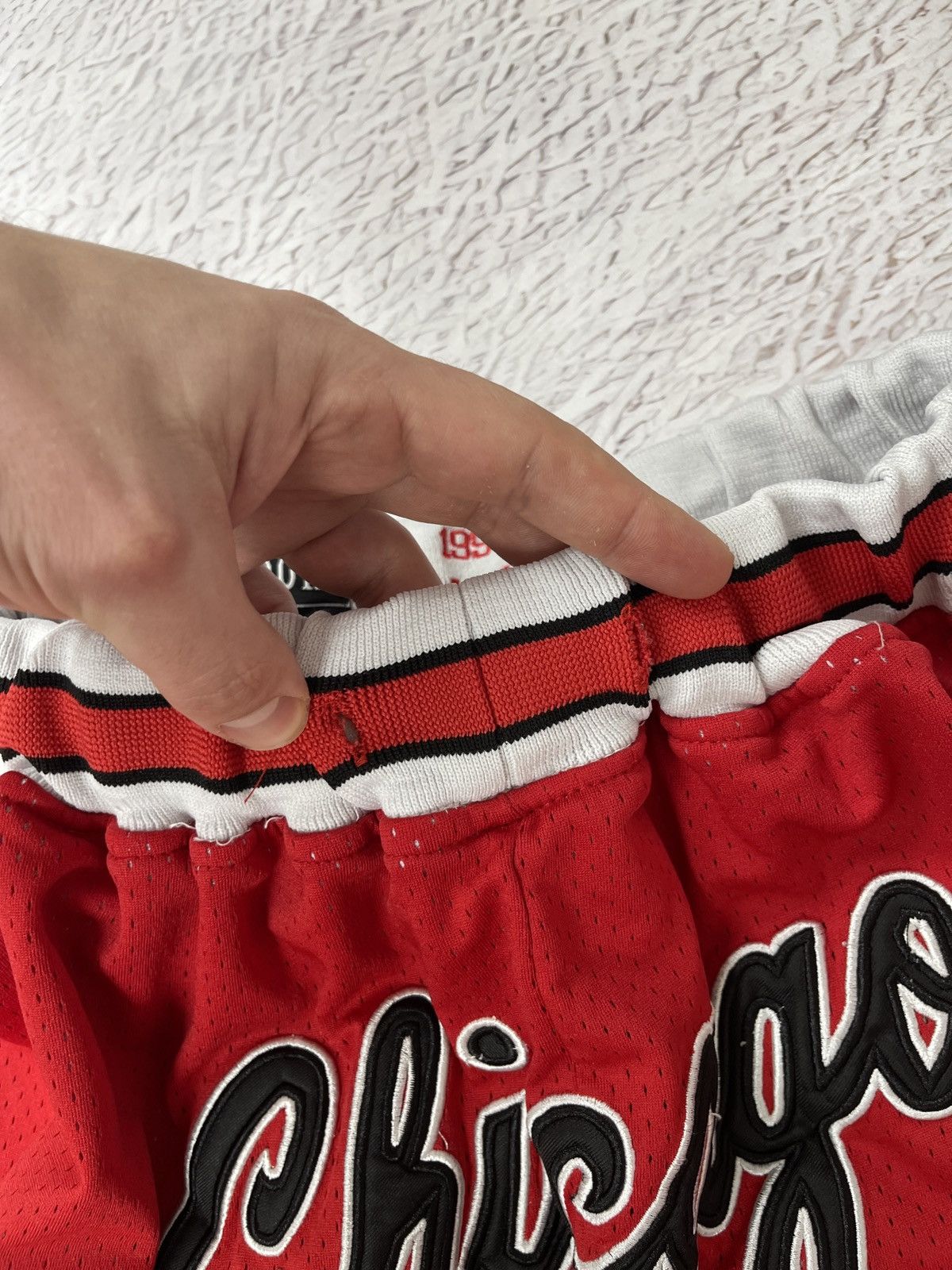 NBA Chicago Bulls Just Don vintage made in USA shorts 1997-98 Size US 30 / EU 46 - 10 Thumbnail