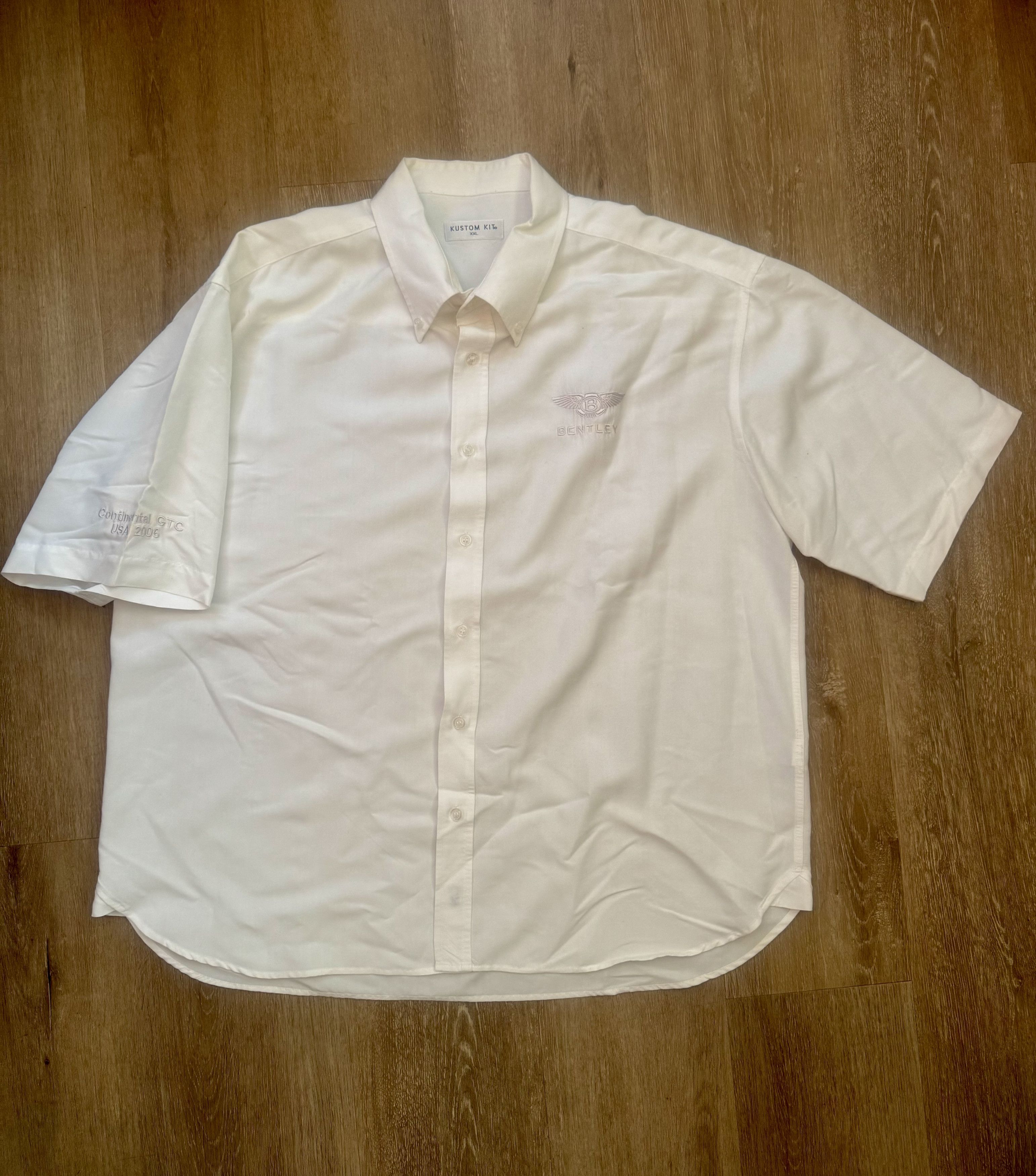 Bentley BENTLEY EMBROIDERED IMPRINT LOGO SILK BUTTON UP SHORT SLEEVE Size US XXL / EU 58 / 5 - 1 Thumbnail