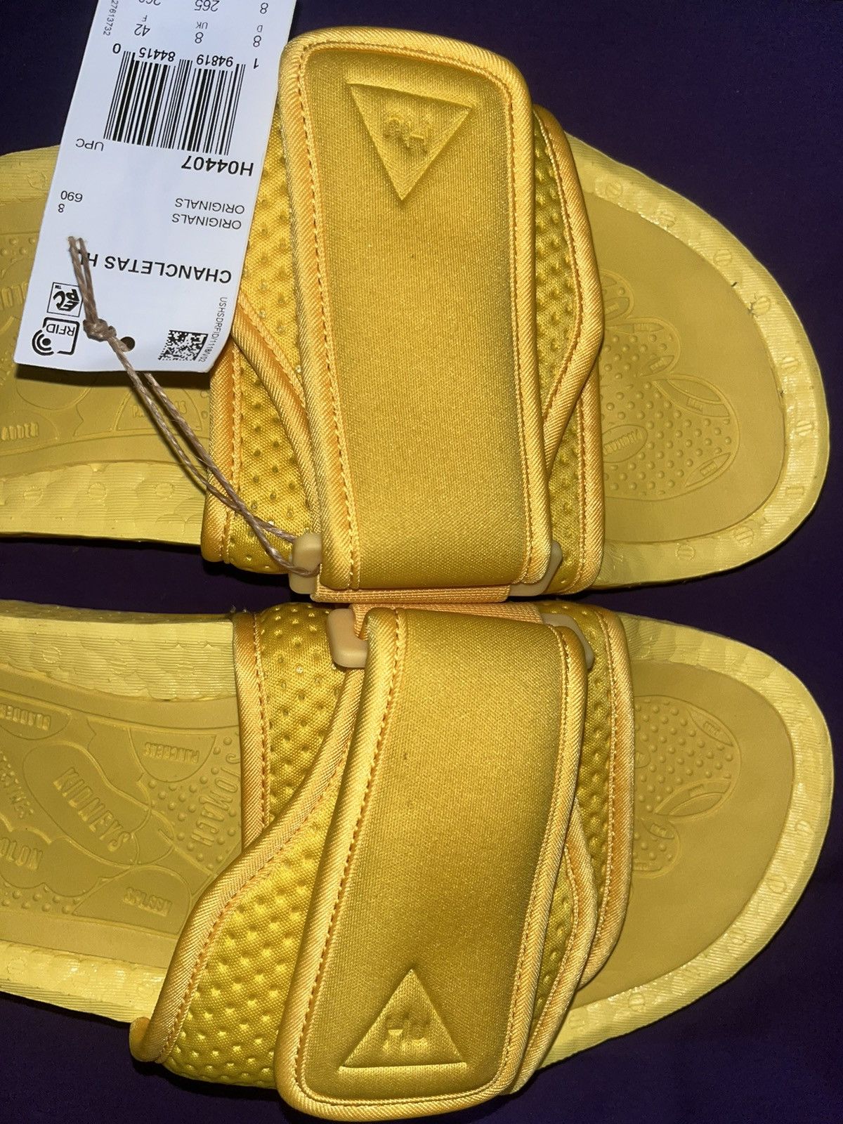 Adidas × Human Made × Pharrell Adidas Boost Slide Pharrell CHANCLETAS Size US 8 / EU 41 - 1 Thumbnail