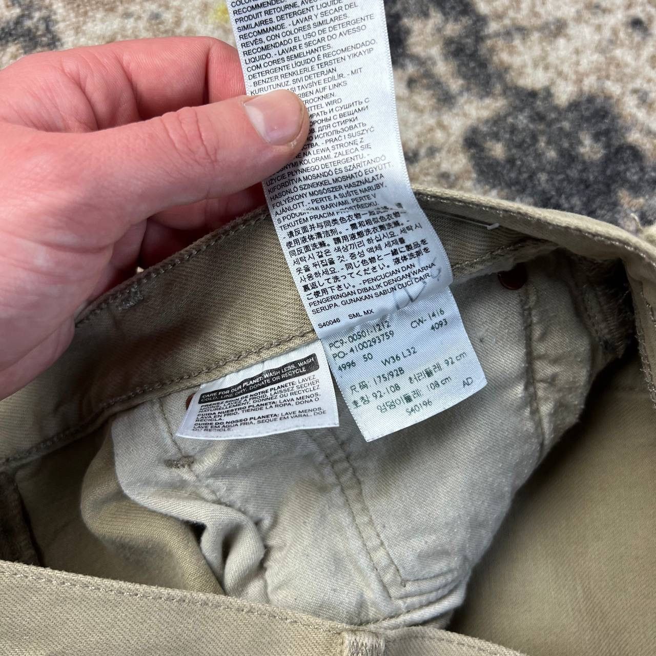 Levi's 501 Levis Vintage Beige Denim Jeans Streetwear Style Size US 36 / EU 52 - 7 Thumbnail