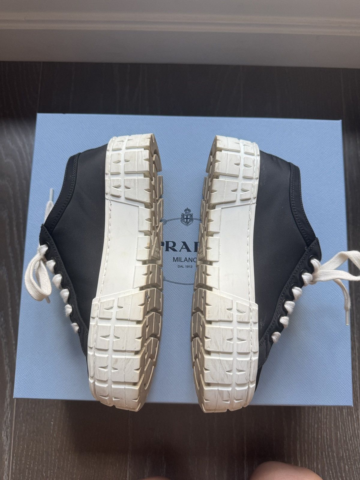 Prada Prada Double Wheel Re-nylon Gabardine Sneakers Size US 7 / IT 37 - 6 Thumbnail