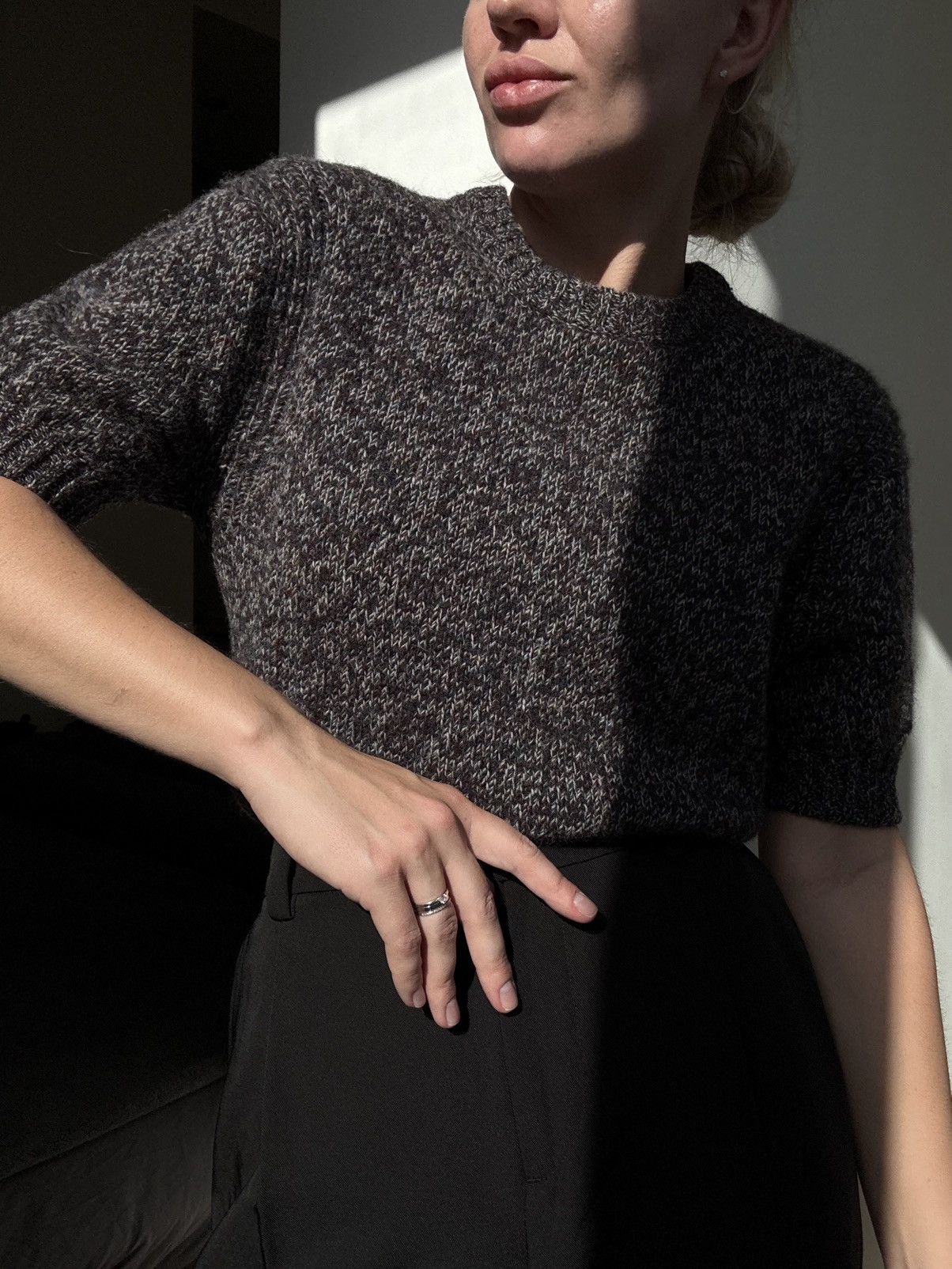 Prada PRADA Wool Sweater Short Sleeve Vintage Size S / US 4 / IT 40 - 3 Thumbnail