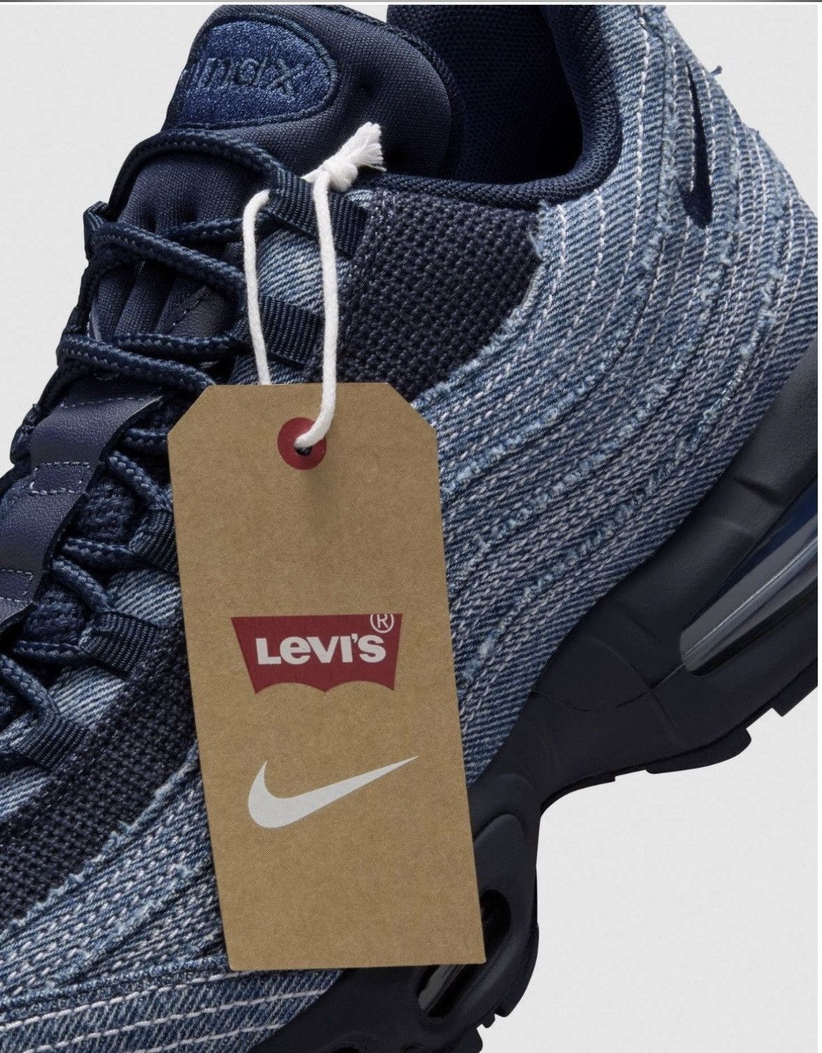 Levi's × Nike Nike x Levi’s air max 95 inidigo Size US 12 / EU 45 - 5 Thumbnail